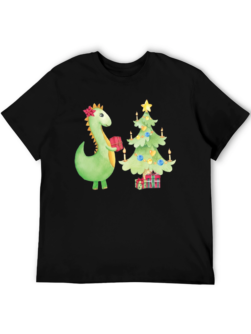 Festive Dino Christmas T-Shirt