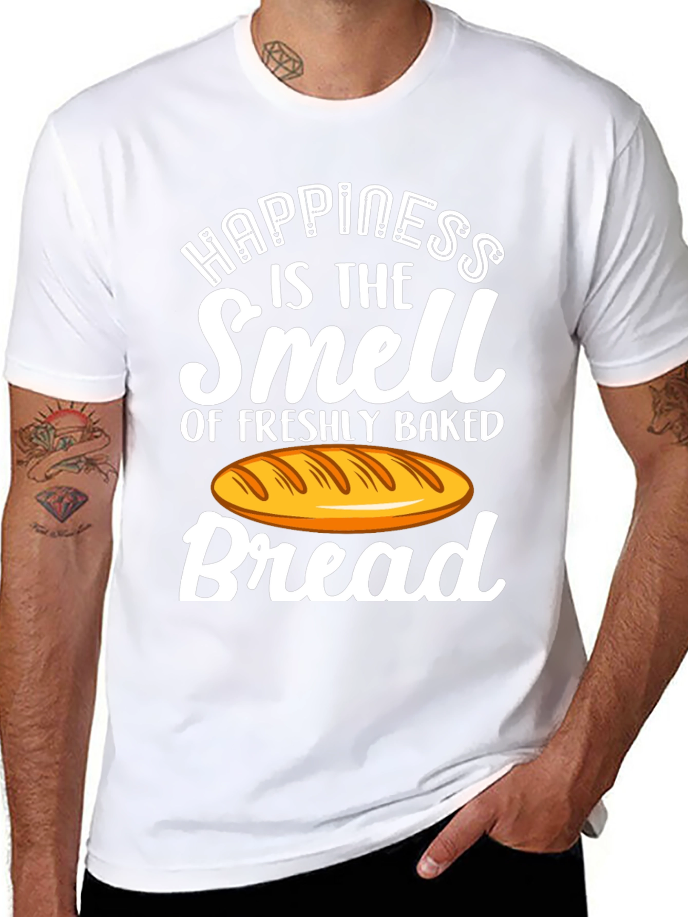 Happiness is Bread T-Shirt - Freshly Baked Smell!