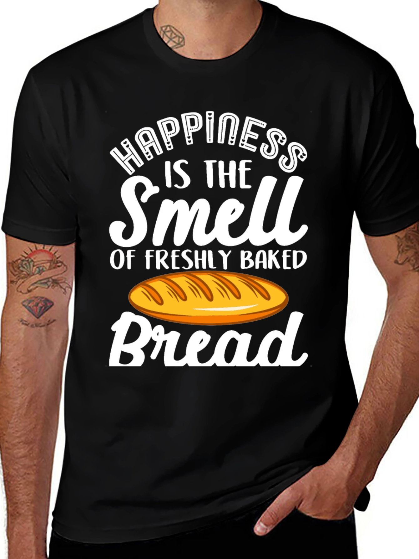Happiness is Bread T-Shirt - Freshly Baked Smell!