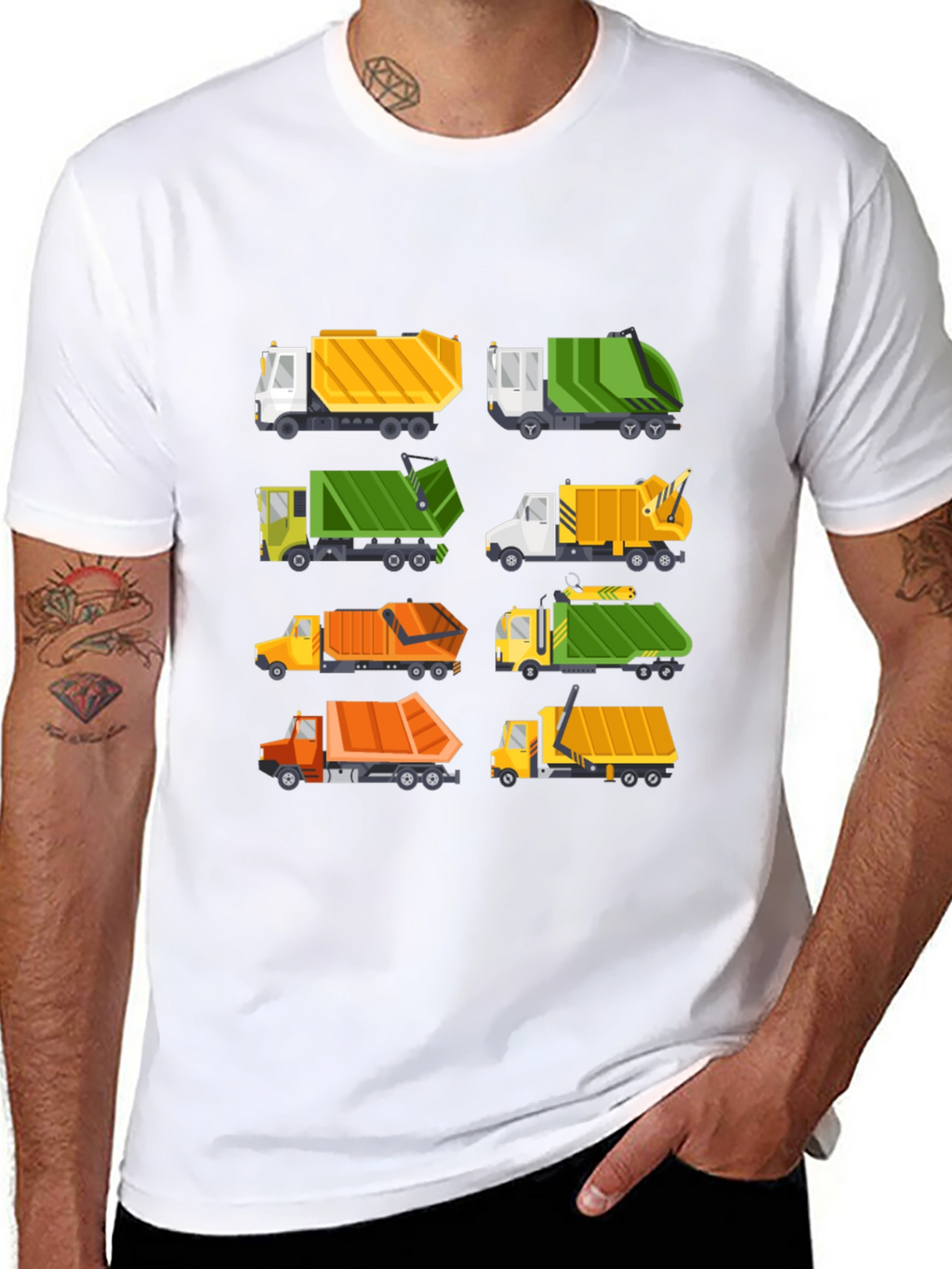 Garbage Truck T-Shirt - Fun Cartoon Trucks!