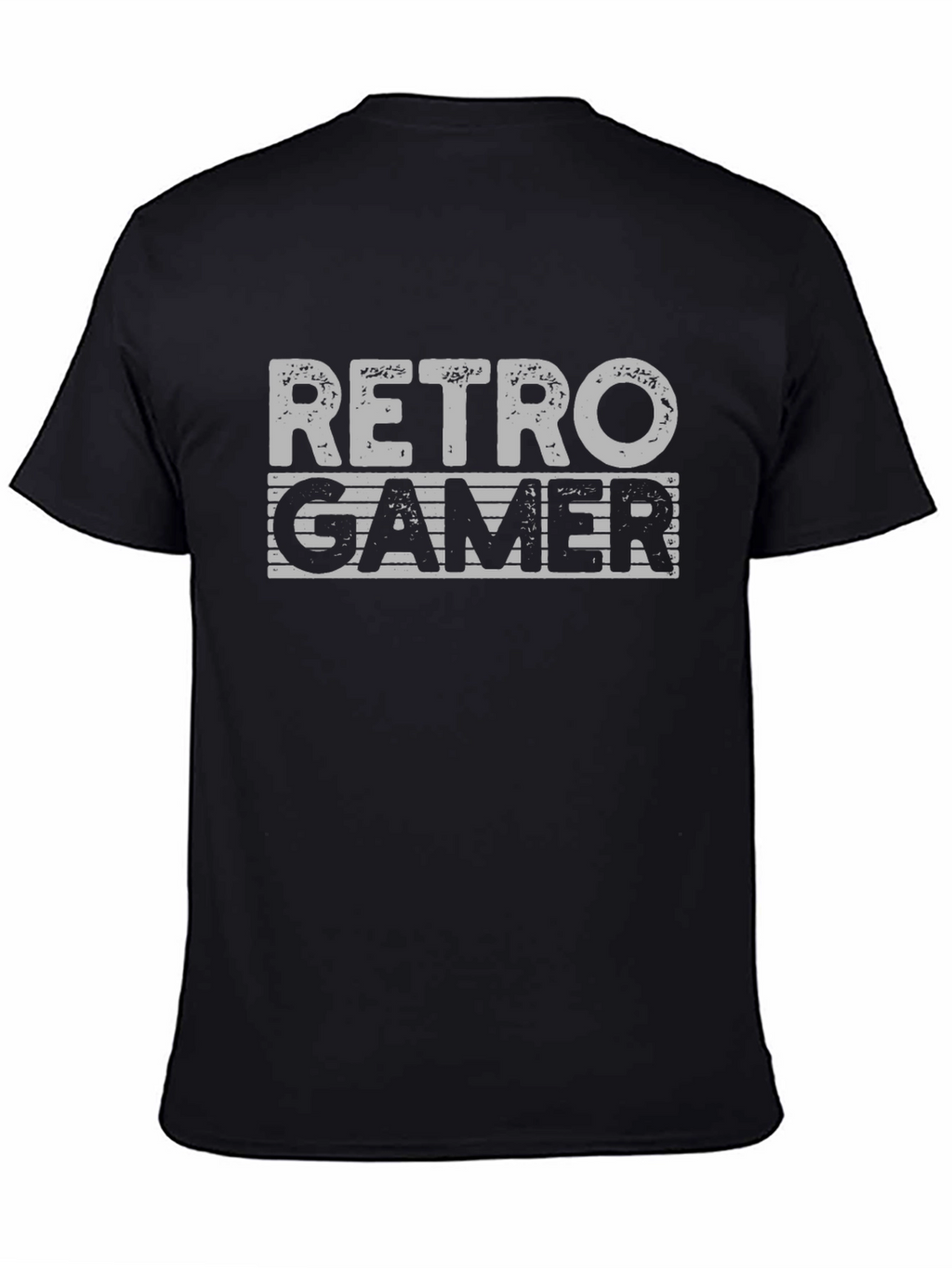 Retro Gamer Graphic T-Shirt - Black Cotton Tee