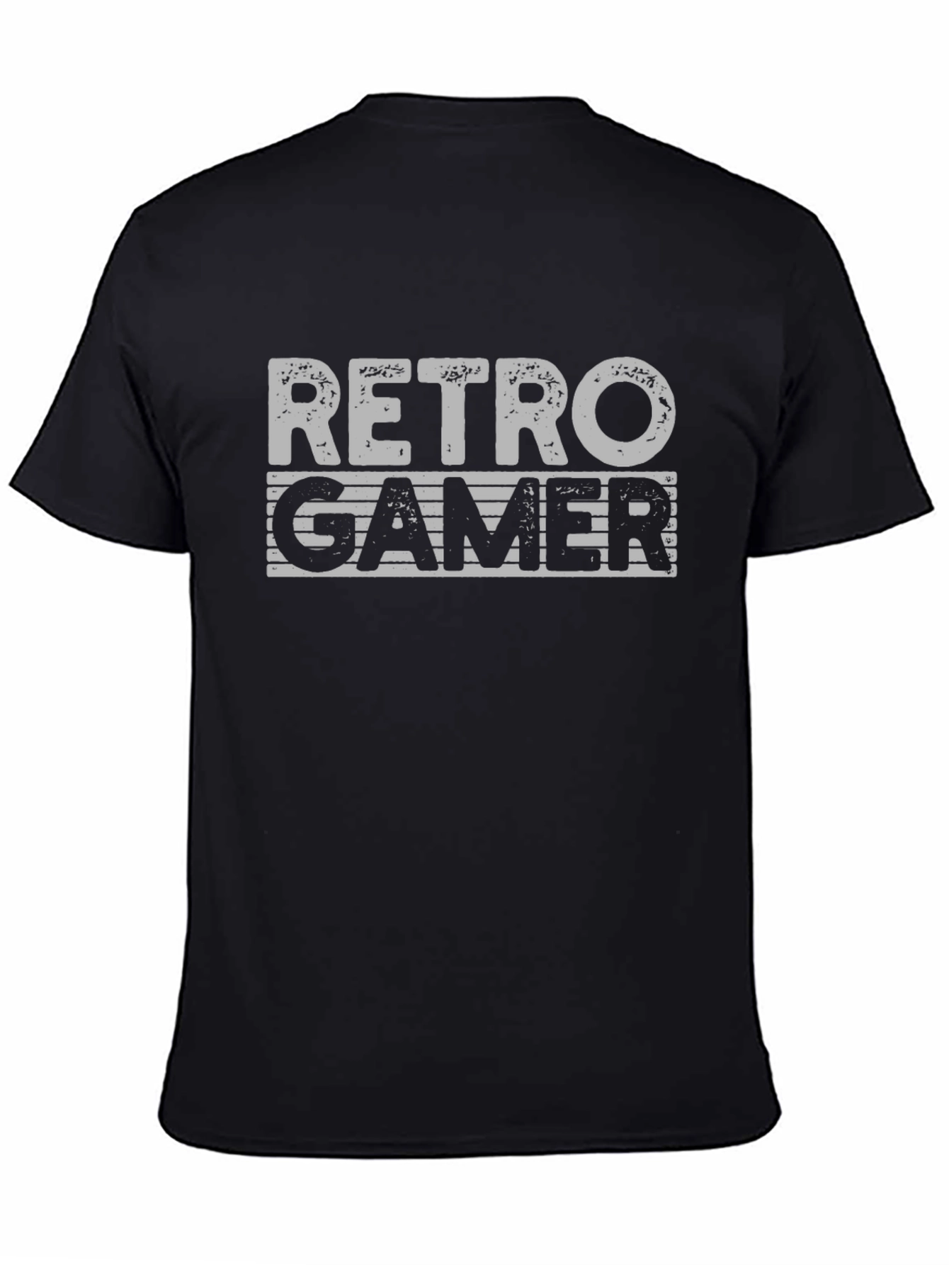 Retro Gamer Graphic T-Shirt - Black Cotton Tee