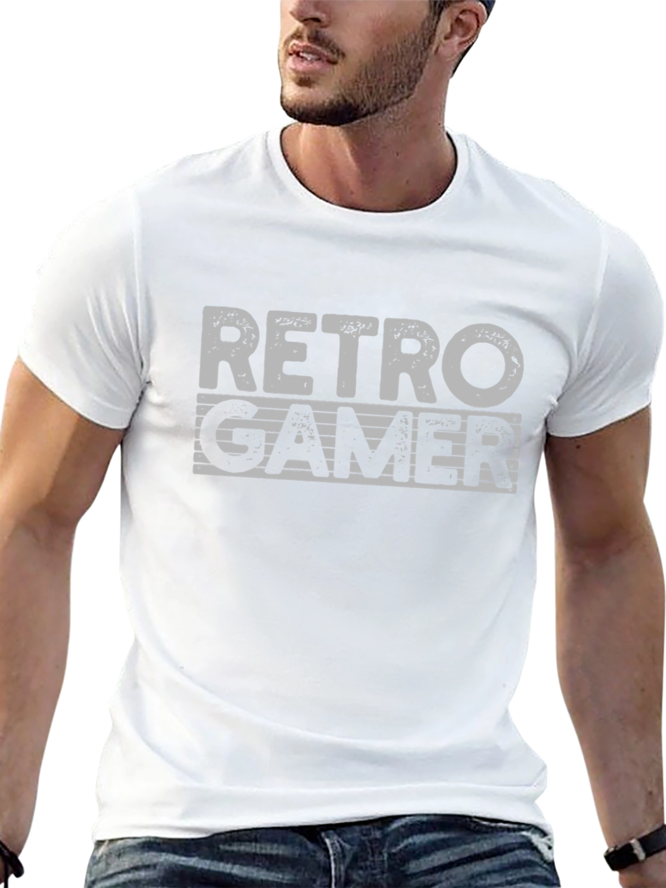 Retro Gamer Graphic T-Shirt - Black Cotton Tee