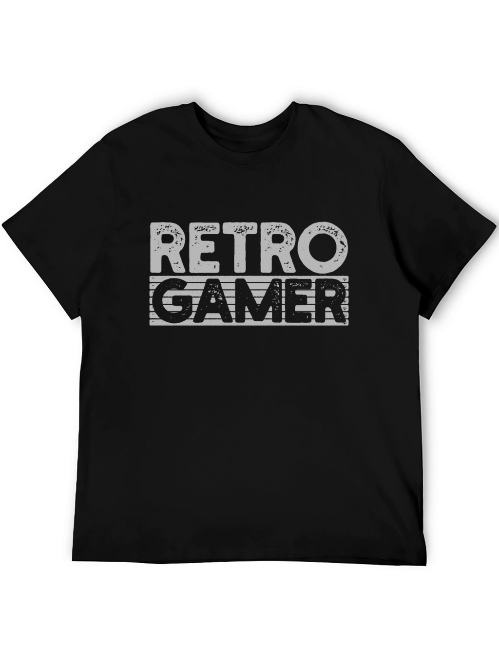 Retro Gamer Graphic T-Shirt - Black Cotton Tee