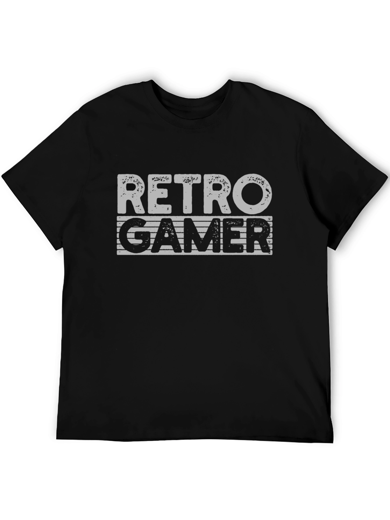 Retro Gamer Graphic T-Shirt - Black Cotton Tee