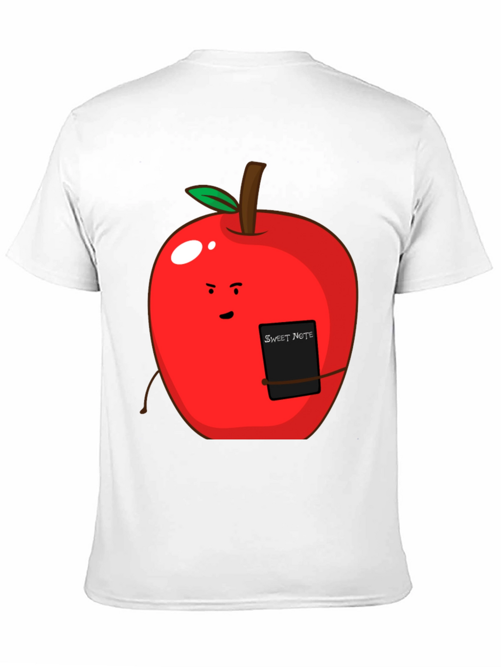Sweet Note Apple Graphic Tee - Novelty Fruit Shirt