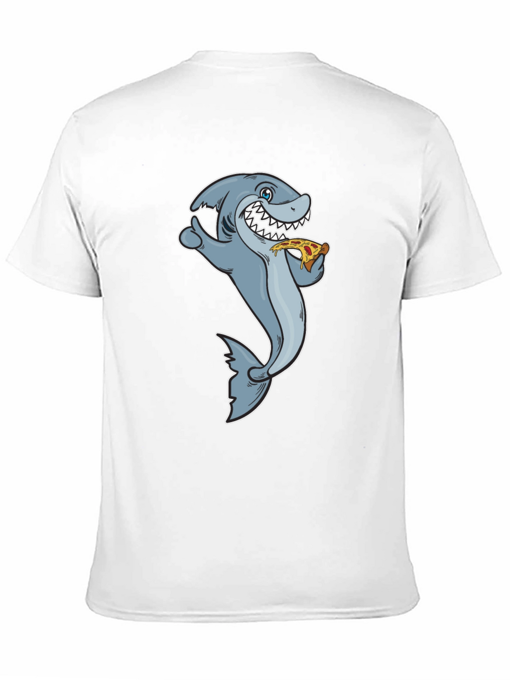 Shark Pizza T-Shirt - Funny Cartoon Graphic Tee