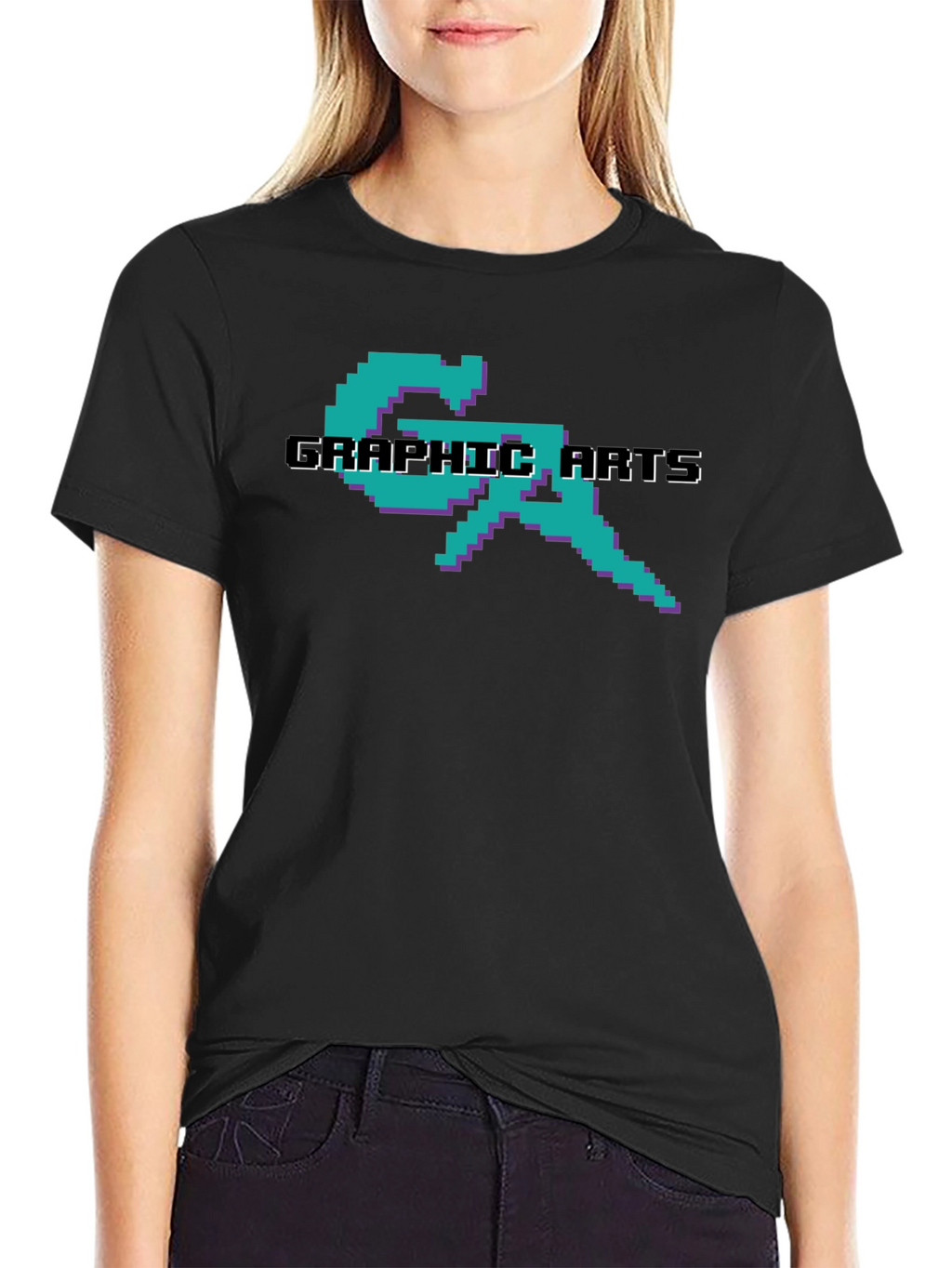 Pixel Graphic Arts T-Shirt - Retro 8-Bit Design