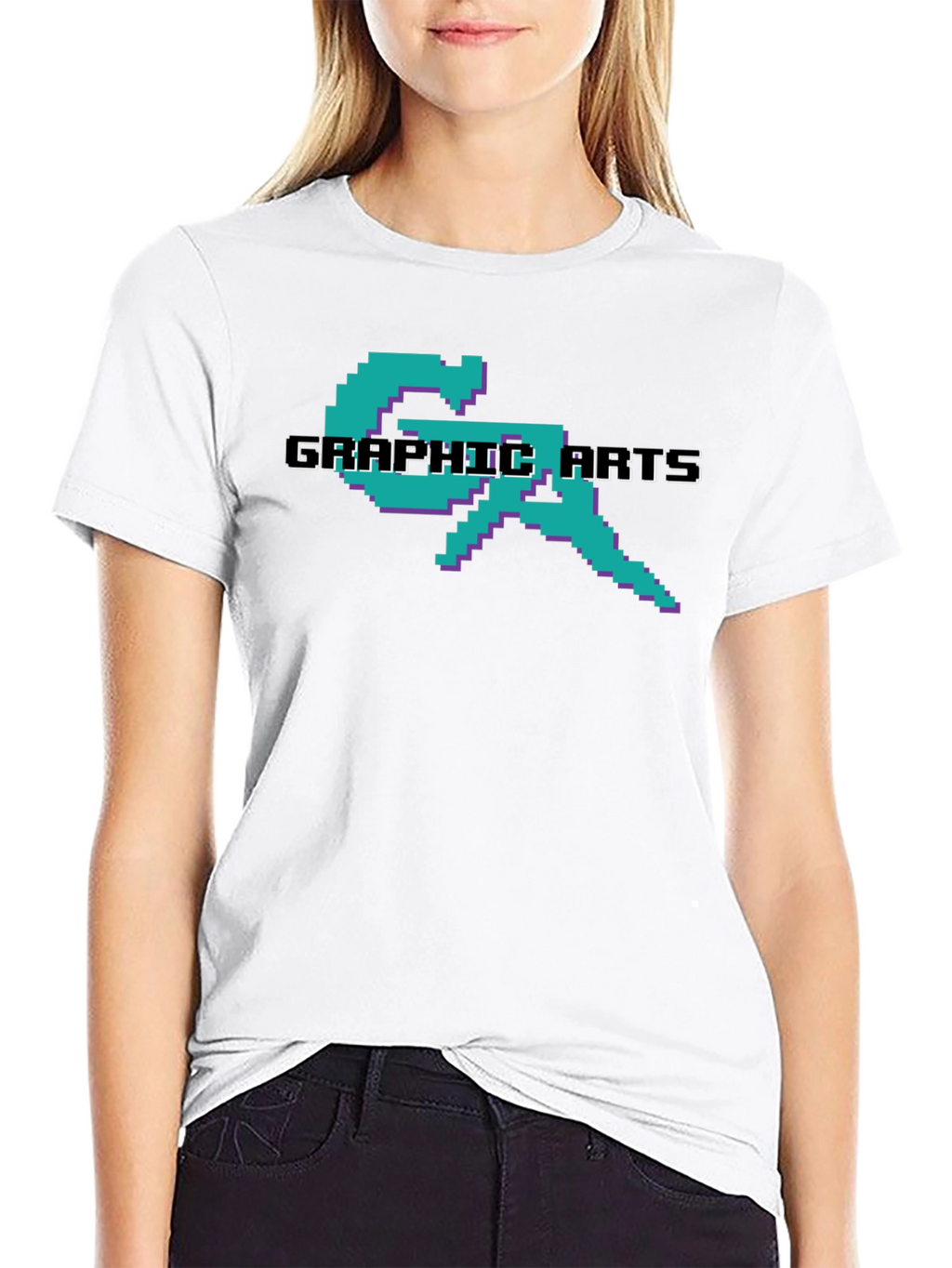Pixel Graphic Arts T-Shirt - Retro 8-Bit Design