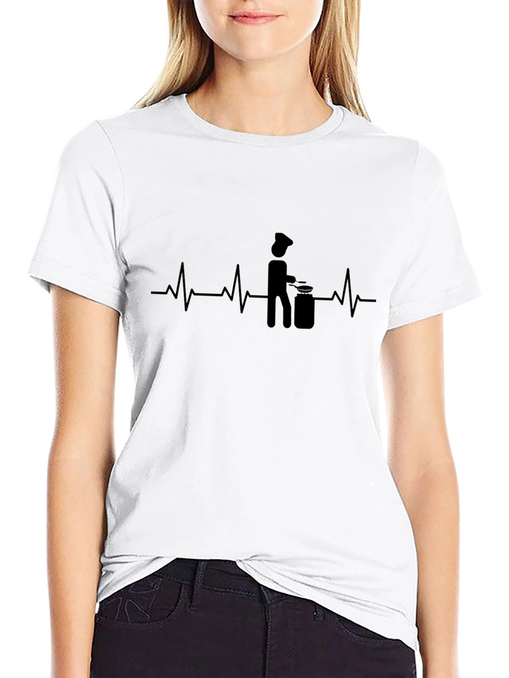 Chef Heartbeat T-Shirt - Cook Passion Tee