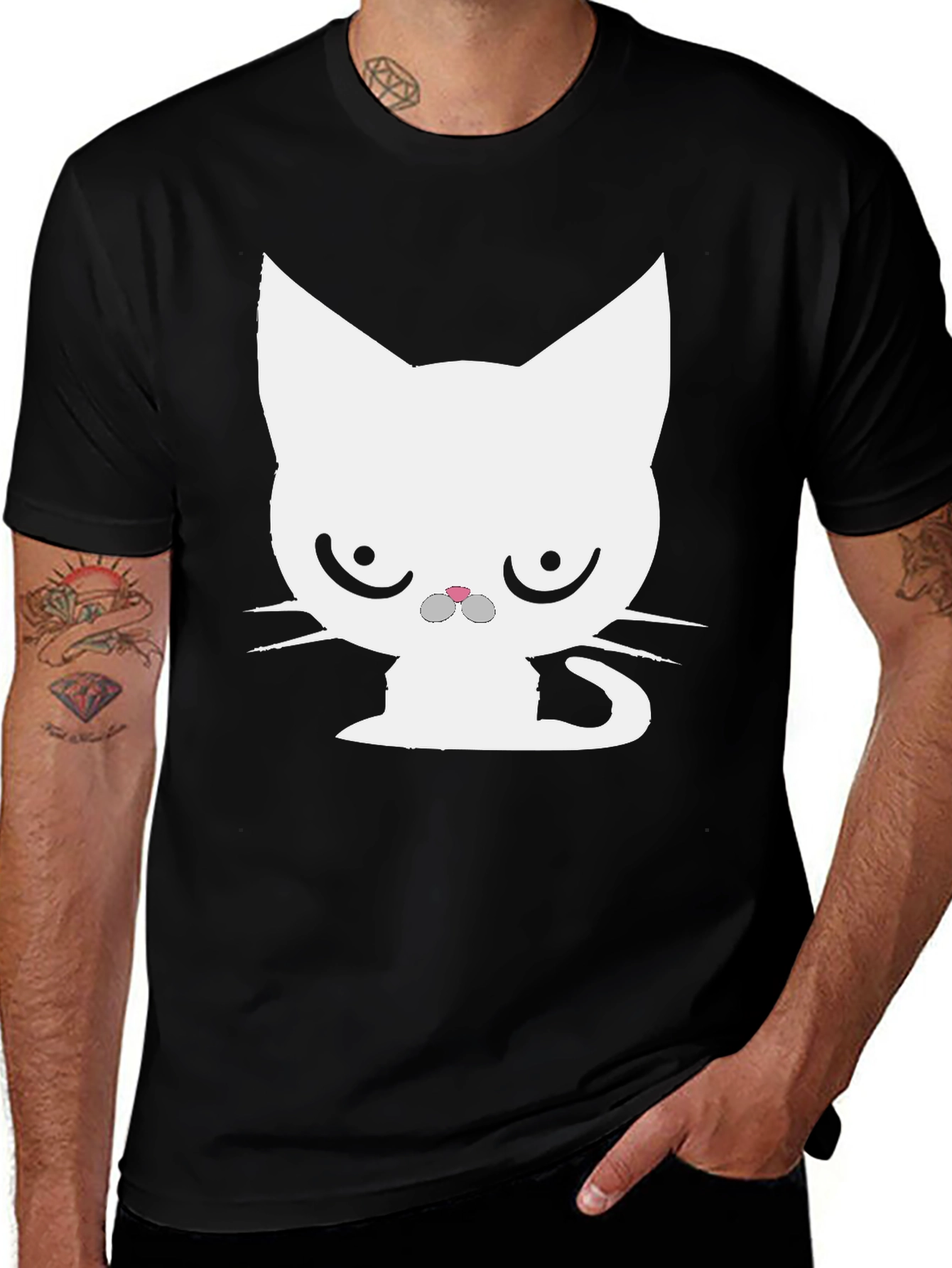 Grumpy Cat Black T-Shirt - Unisex