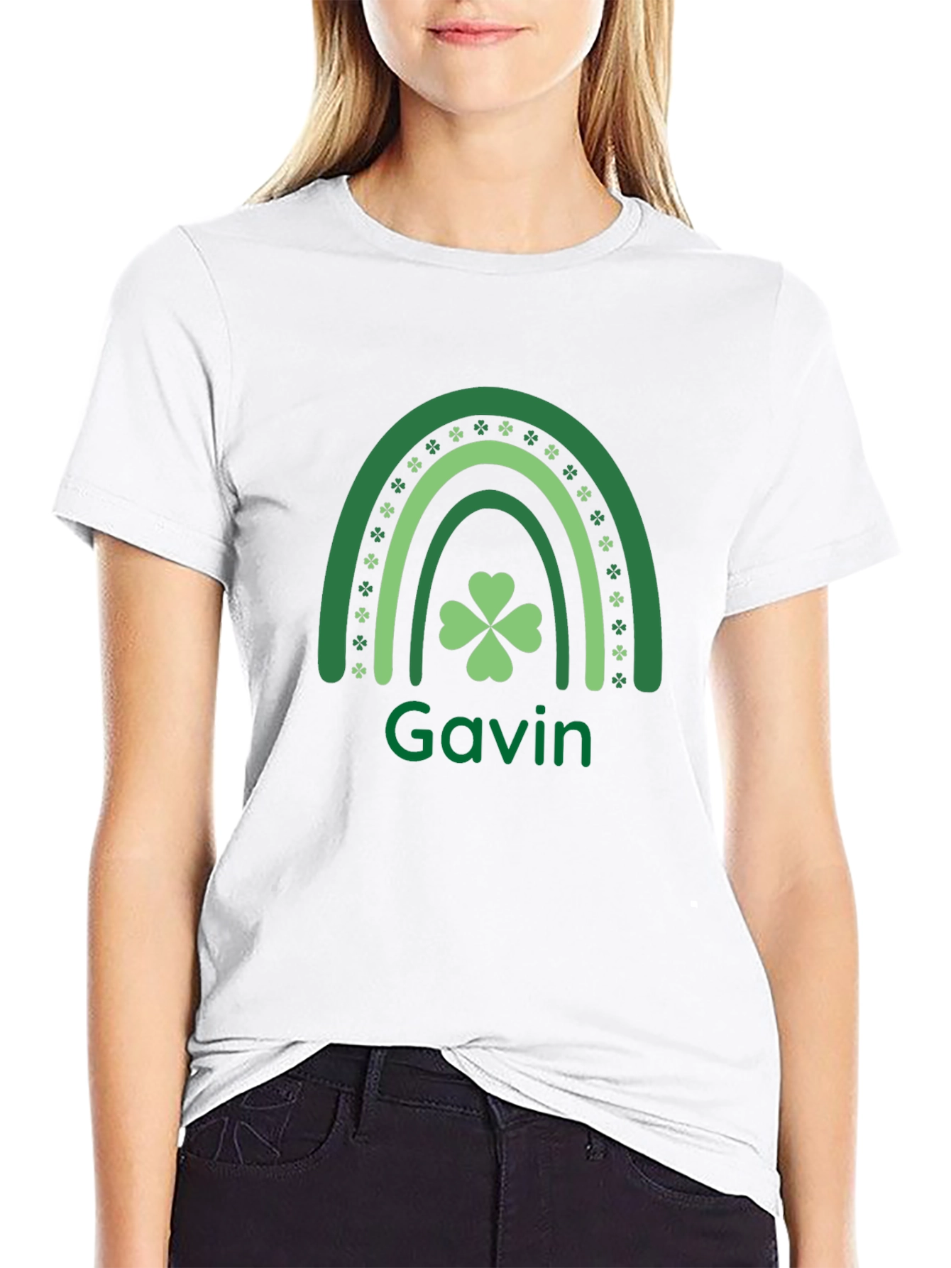 St. Patricks Day Rainbow Clover Shirt