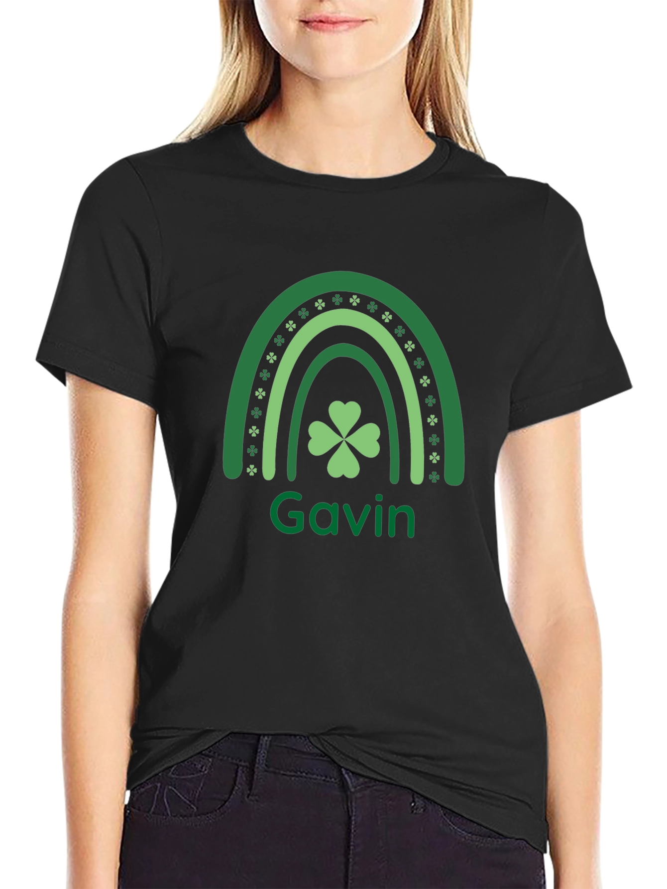 St. Patricks Day Rainbow Clover Shirt
