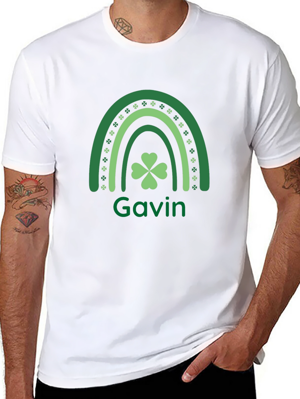St. Patricks Day Rainbow Clover Shirt