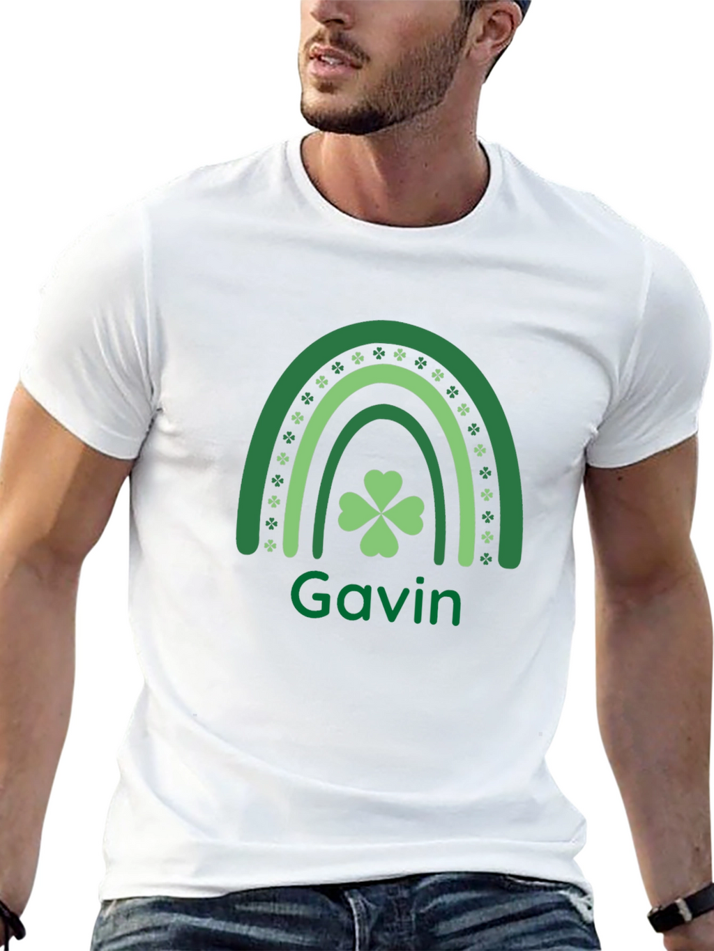 St. Patricks Day Rainbow Clover Shirt