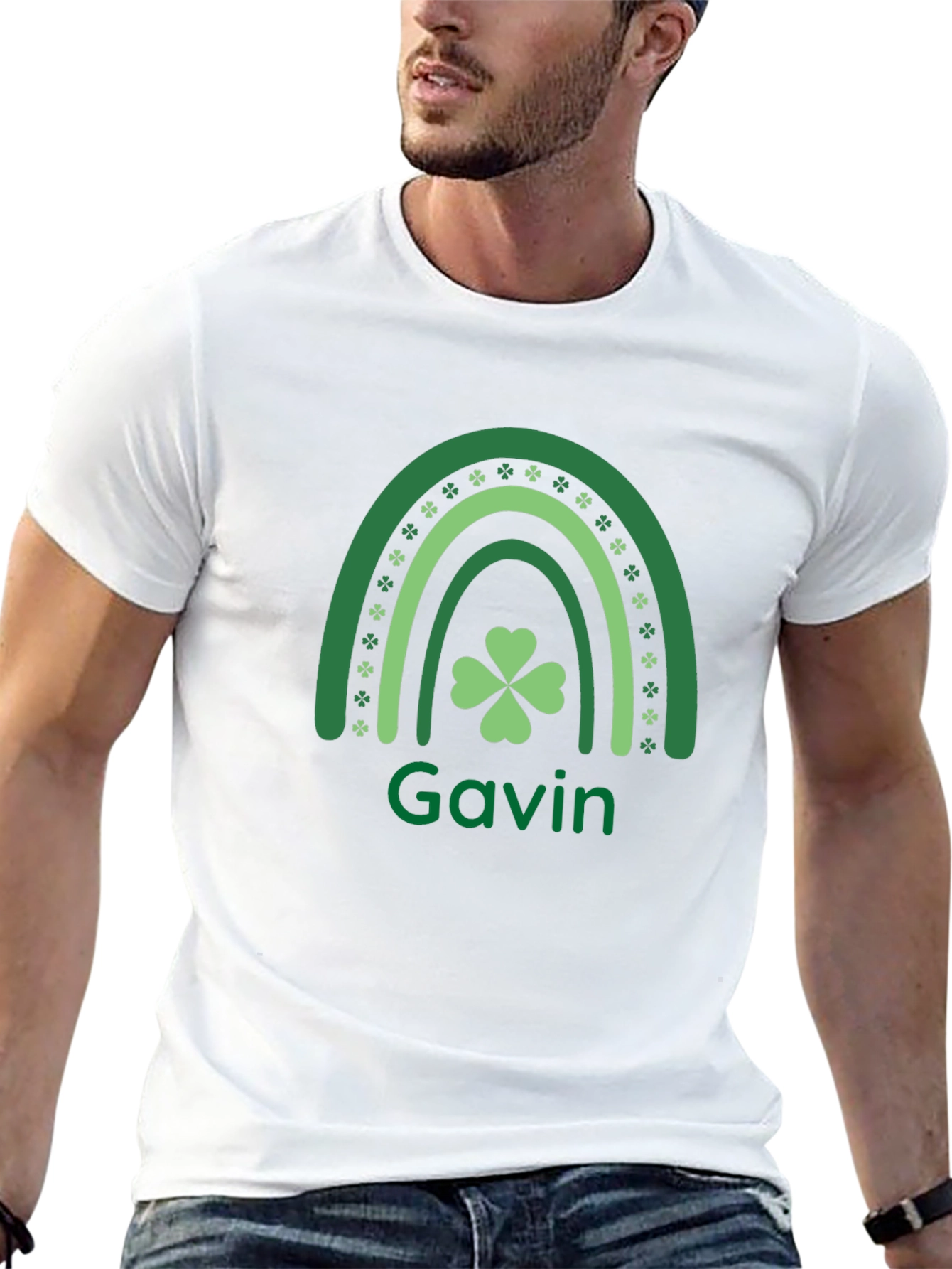 St. Patricks Day Rainbow Clover Shirt