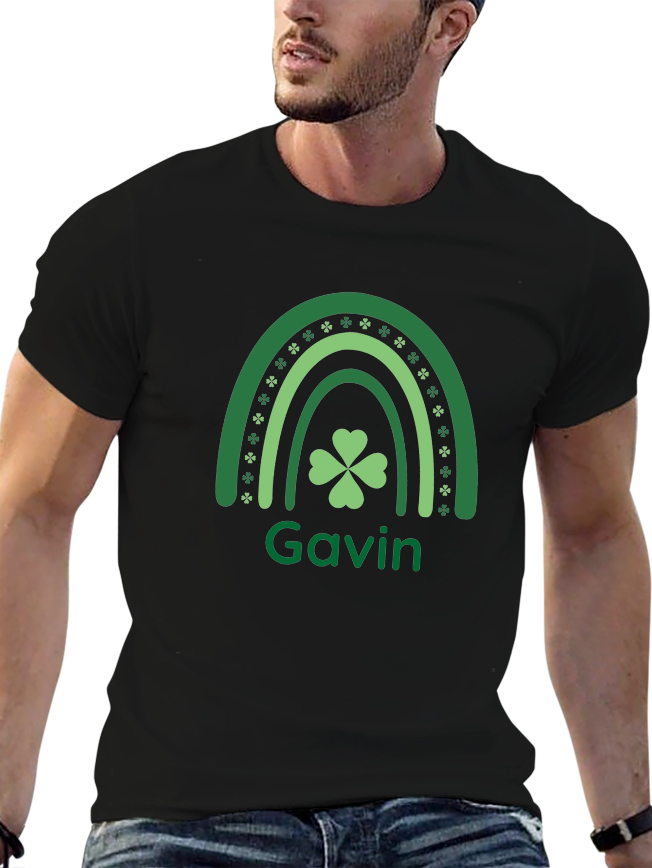 St. Patricks Day Rainbow Clover Shirt