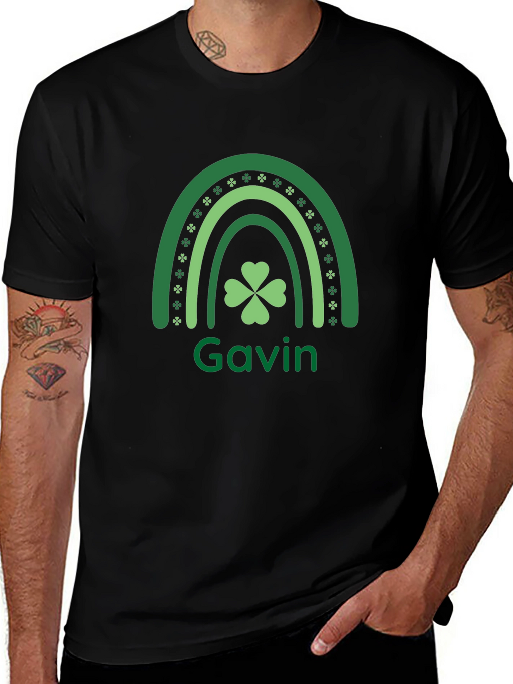 St. Patricks Day Rainbow Clover Shirt