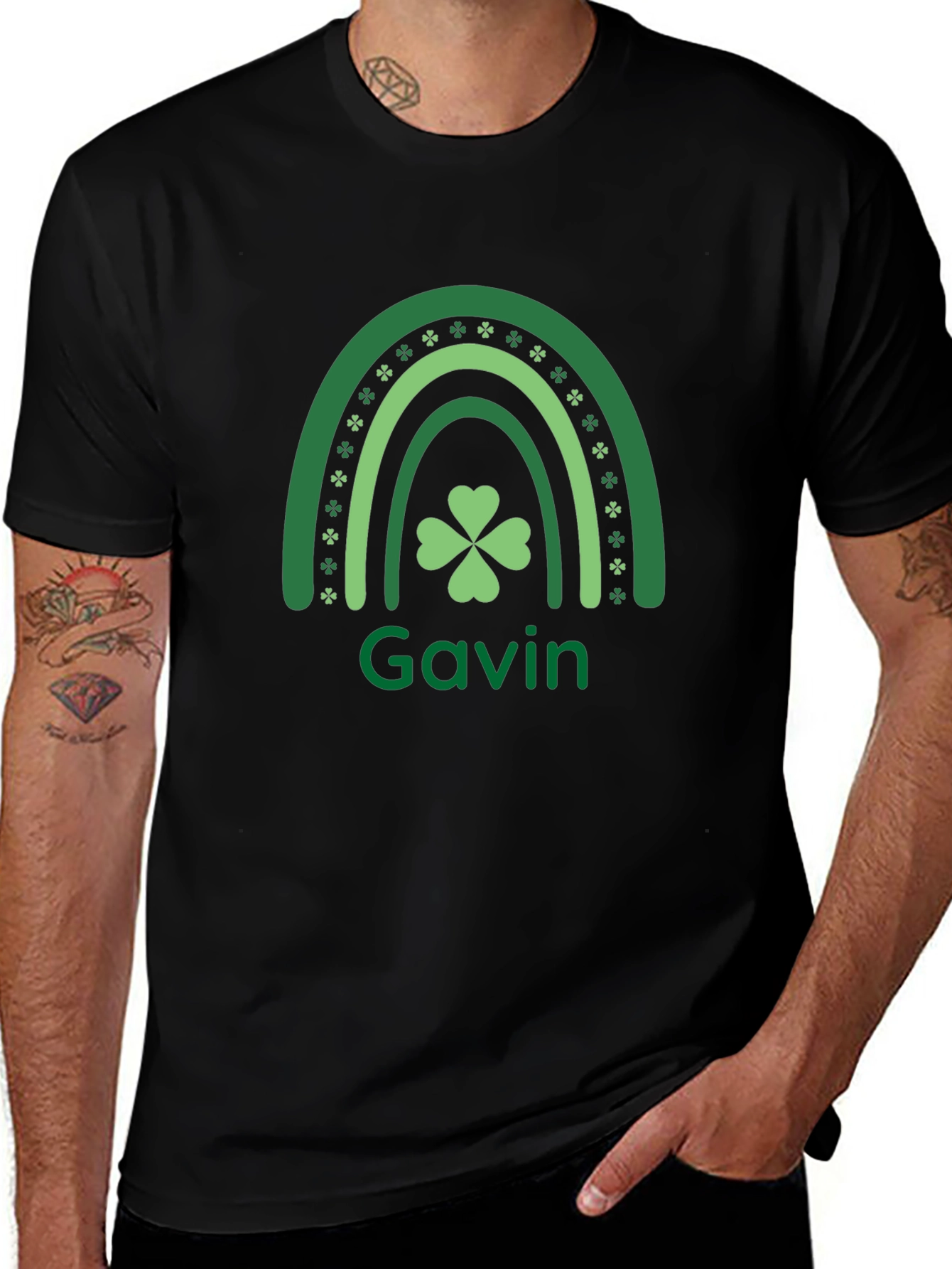 St. Patricks Day Rainbow Clover Shirt