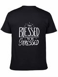 Blessed Graphic T-Shirt - Black Cotton Tee