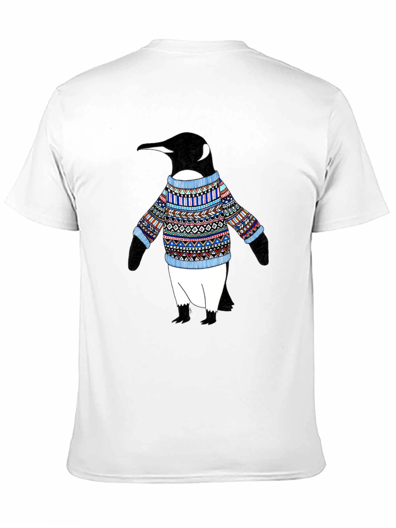 Penguin Sweater T-Shirt - Black