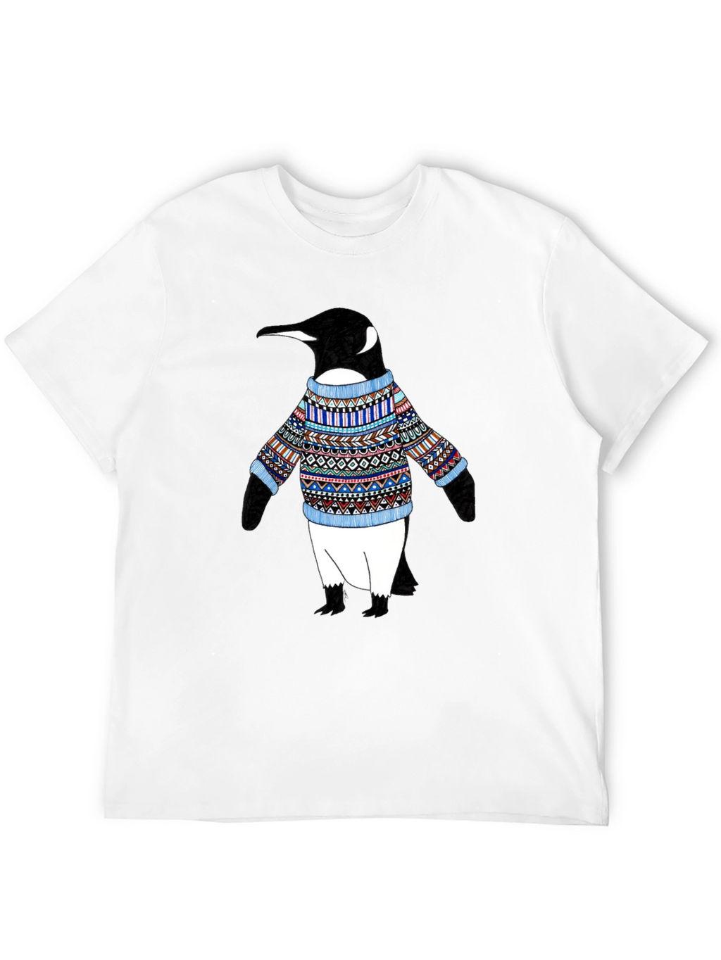 Penguin Sweater T-Shirt - Black