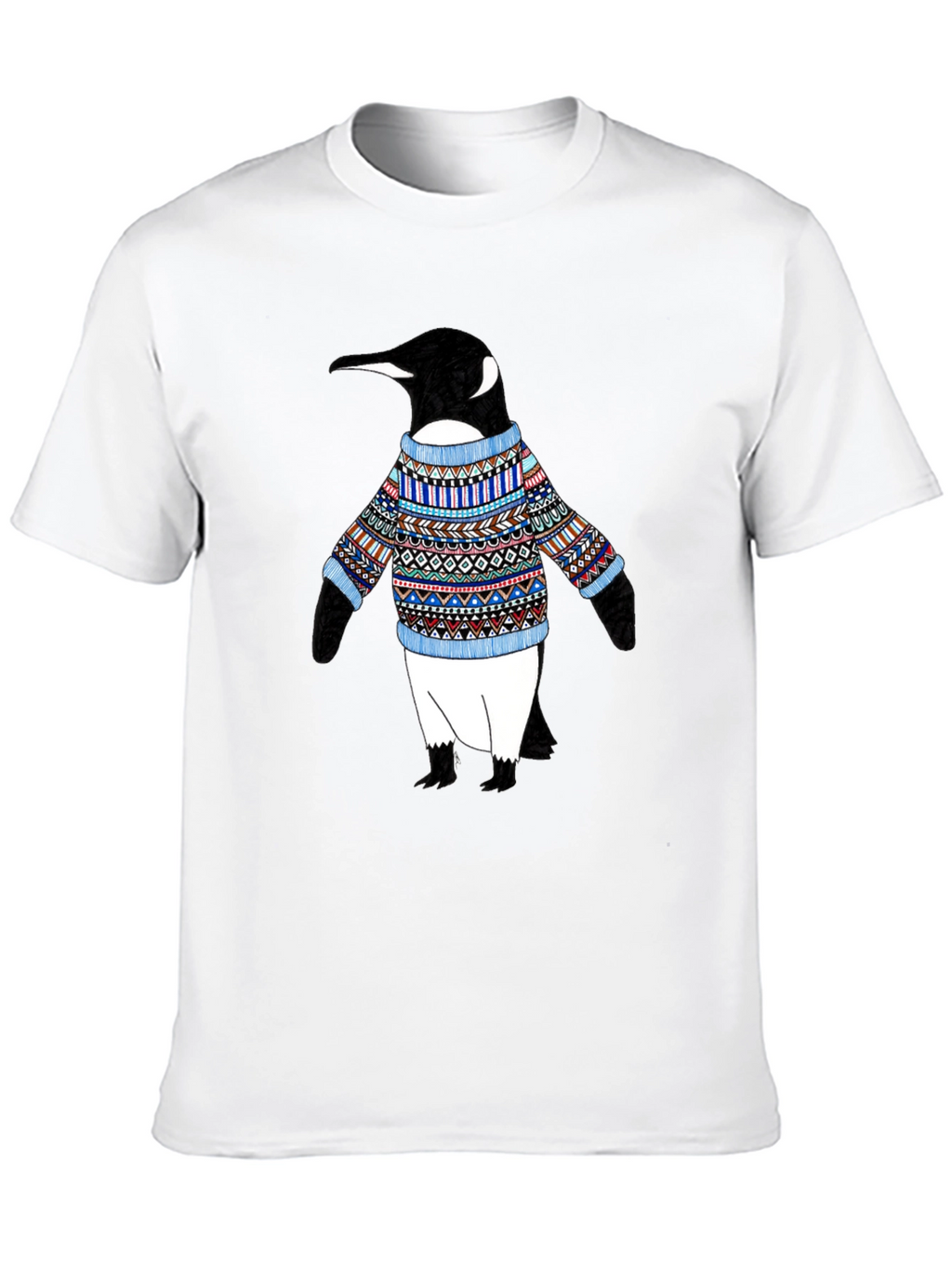 Penguin Sweater T-Shirt - Black