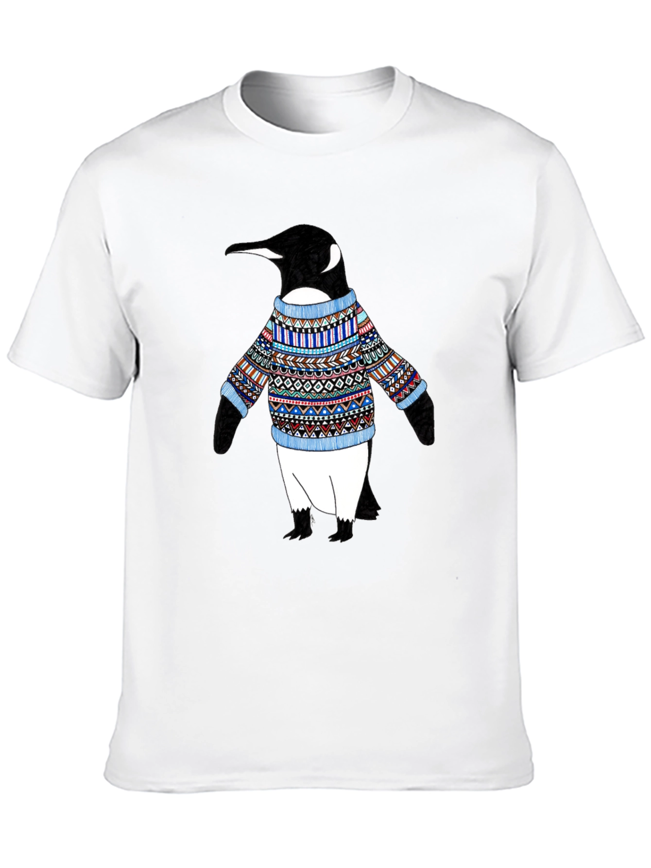 Penguin Sweater T-Shirt - Black
