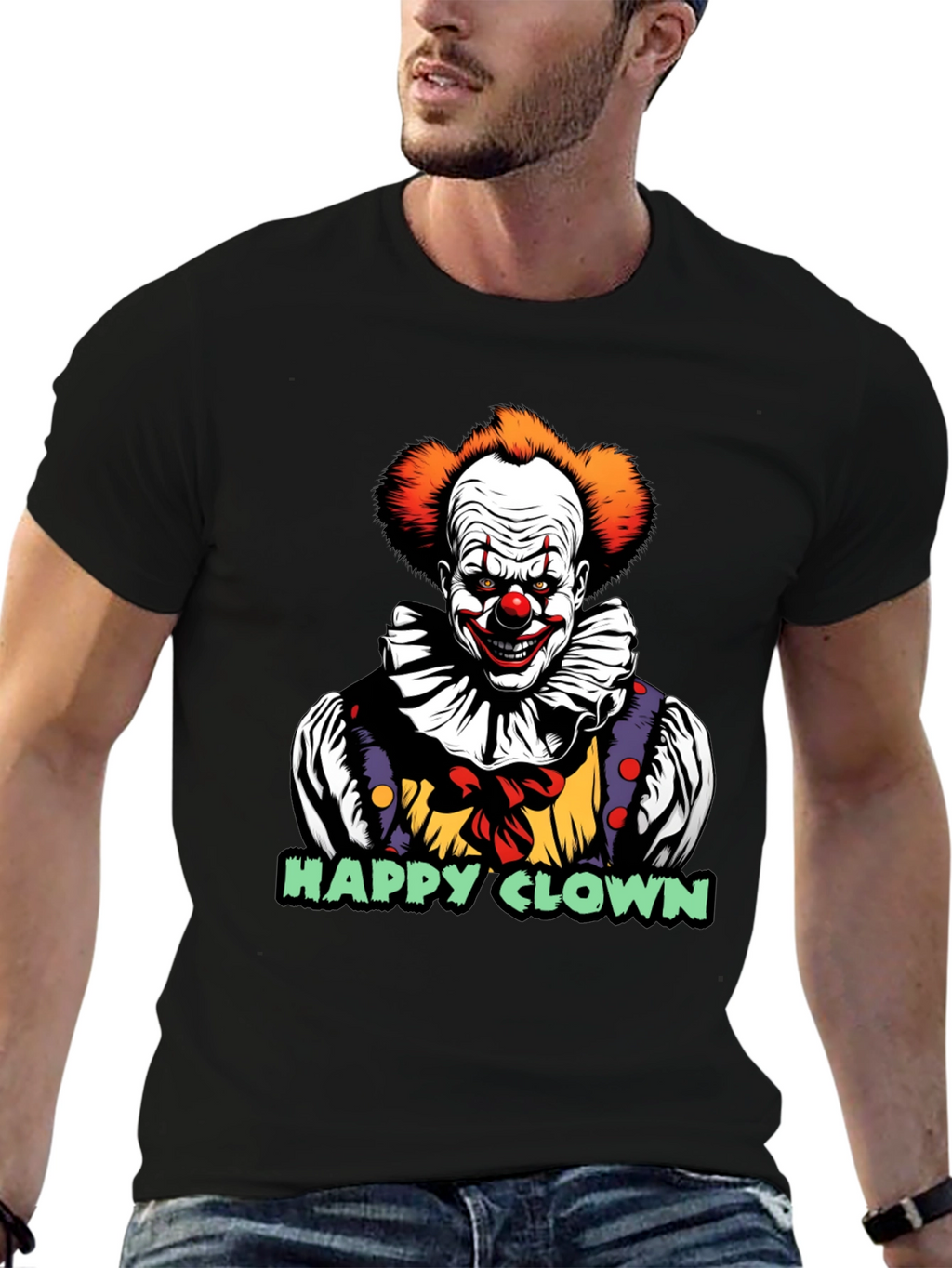Happy Clown Graphic T-Shirt