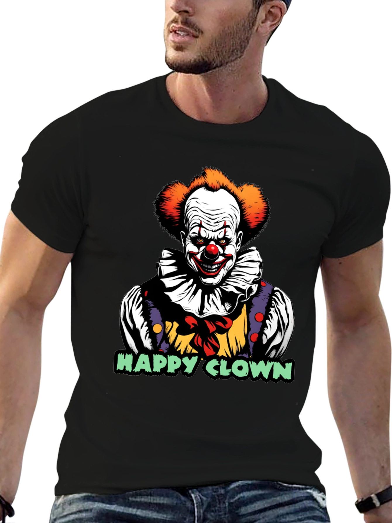 Happy Clown Graphic T-Shirt