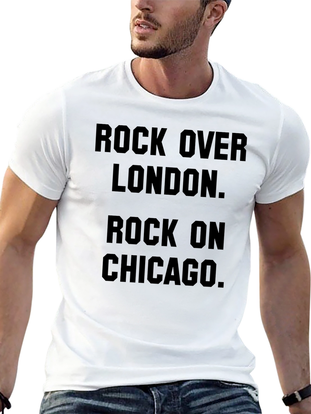 Rock Over London Rock on Chicago Graphic Tee