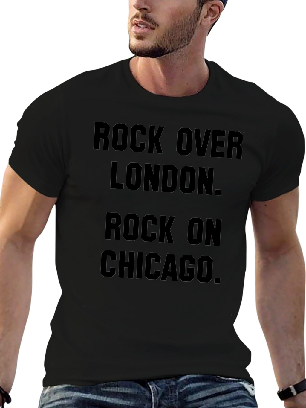 Rock Over London Rock on Chicago Graphic Tee