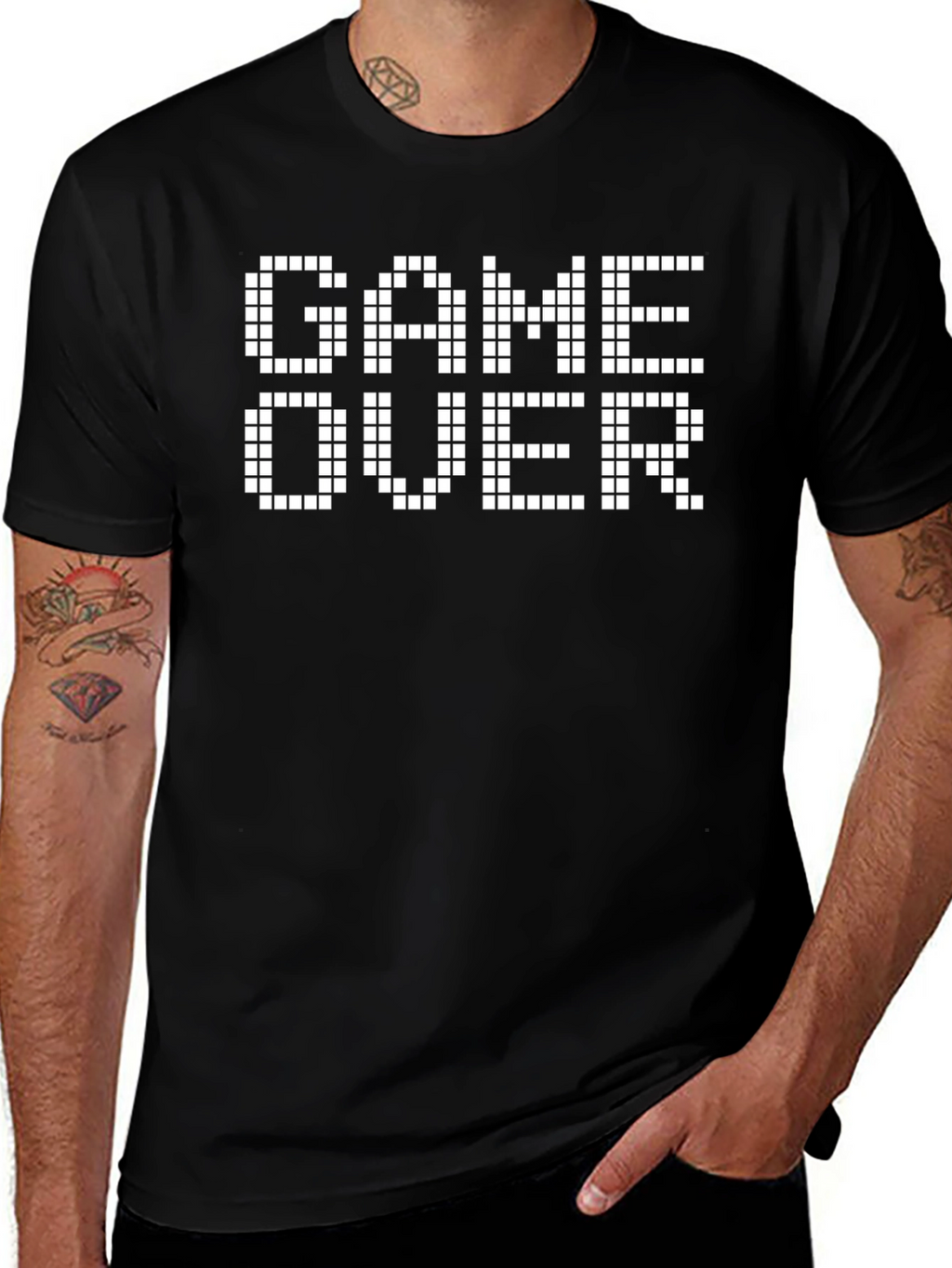 Game Over Pixel Art Graphic T-Shirt