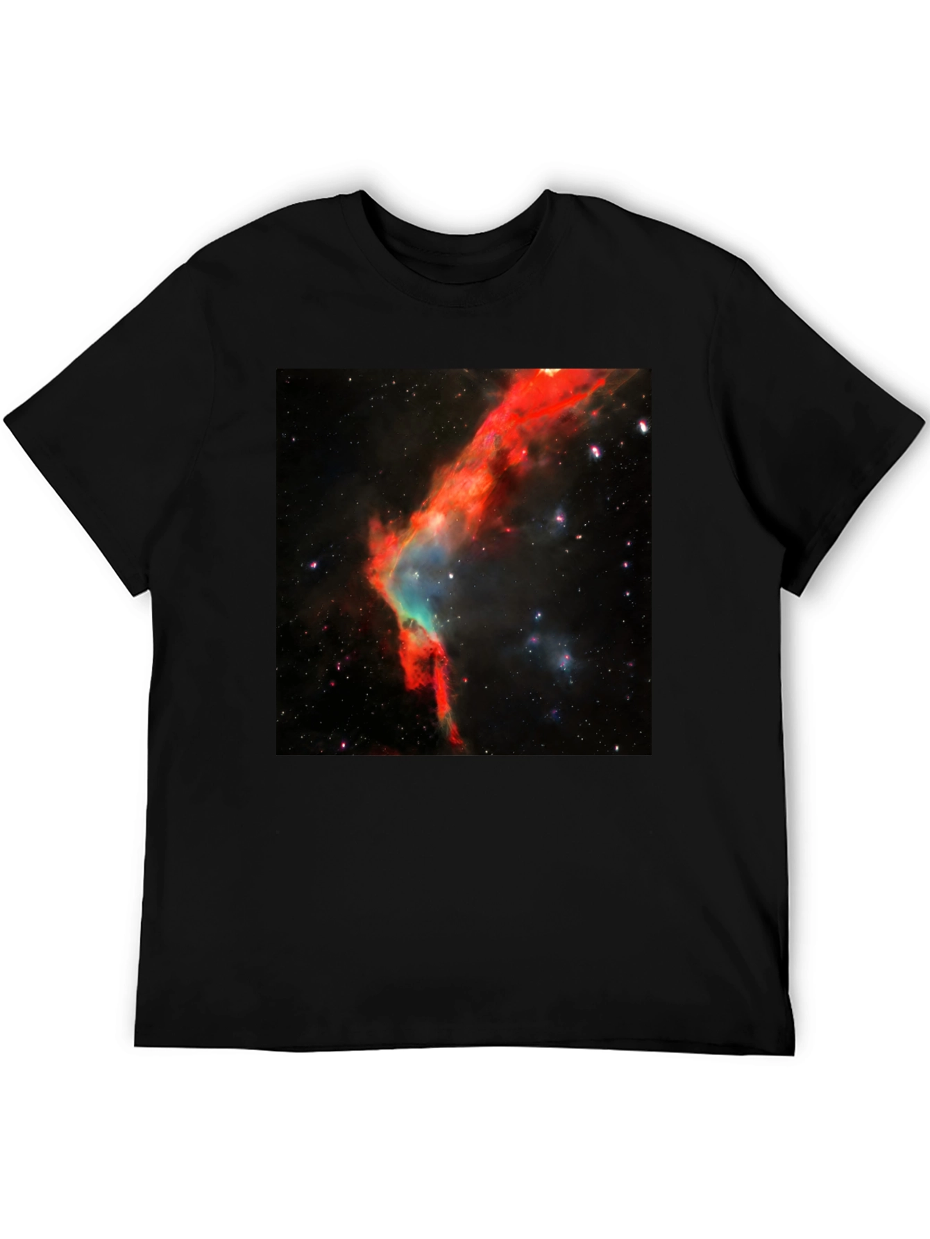 Nebula Print Black T-Shirt