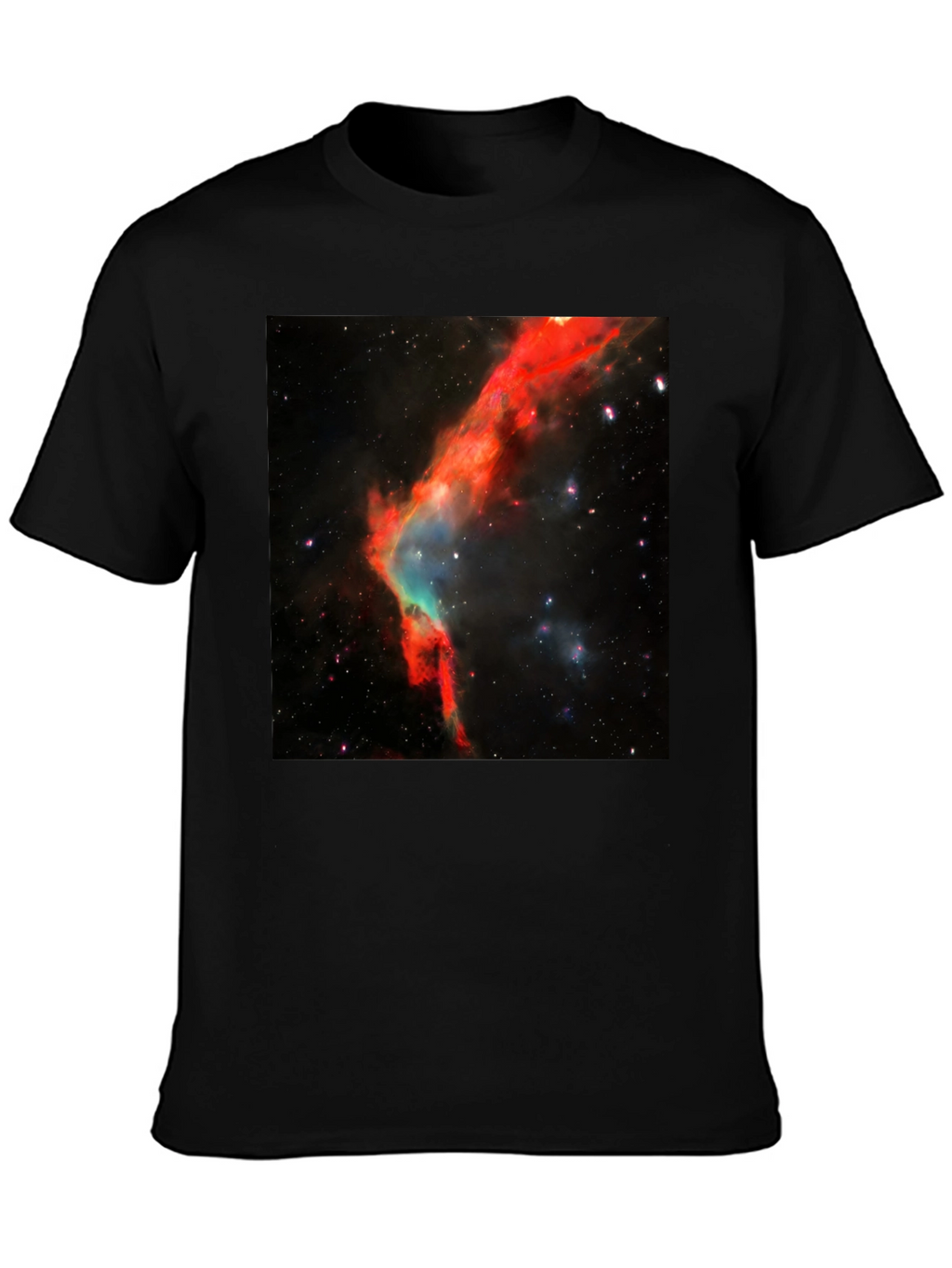 Nebula Print Black T-Shirt