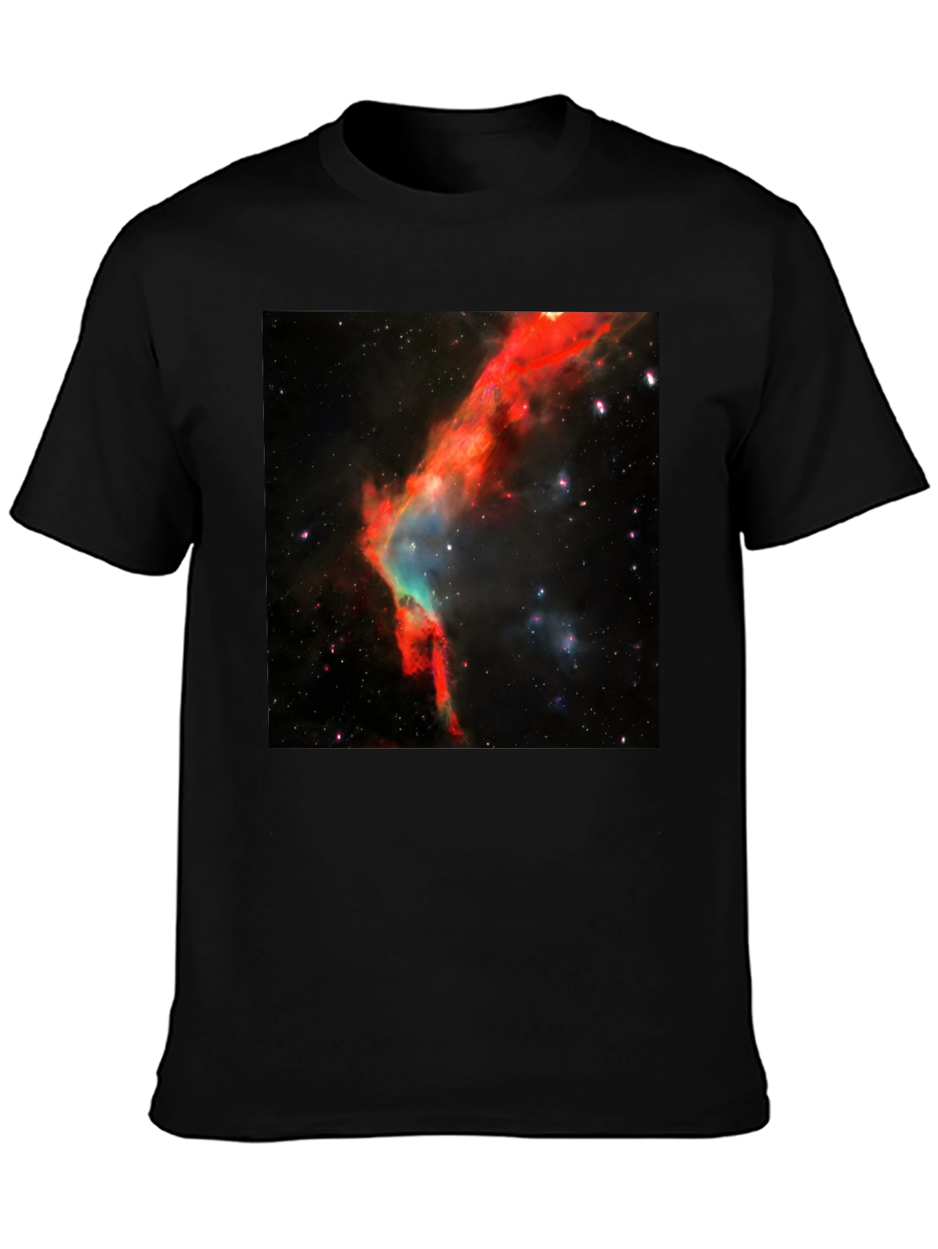 Nebula Print Black T-Shirt