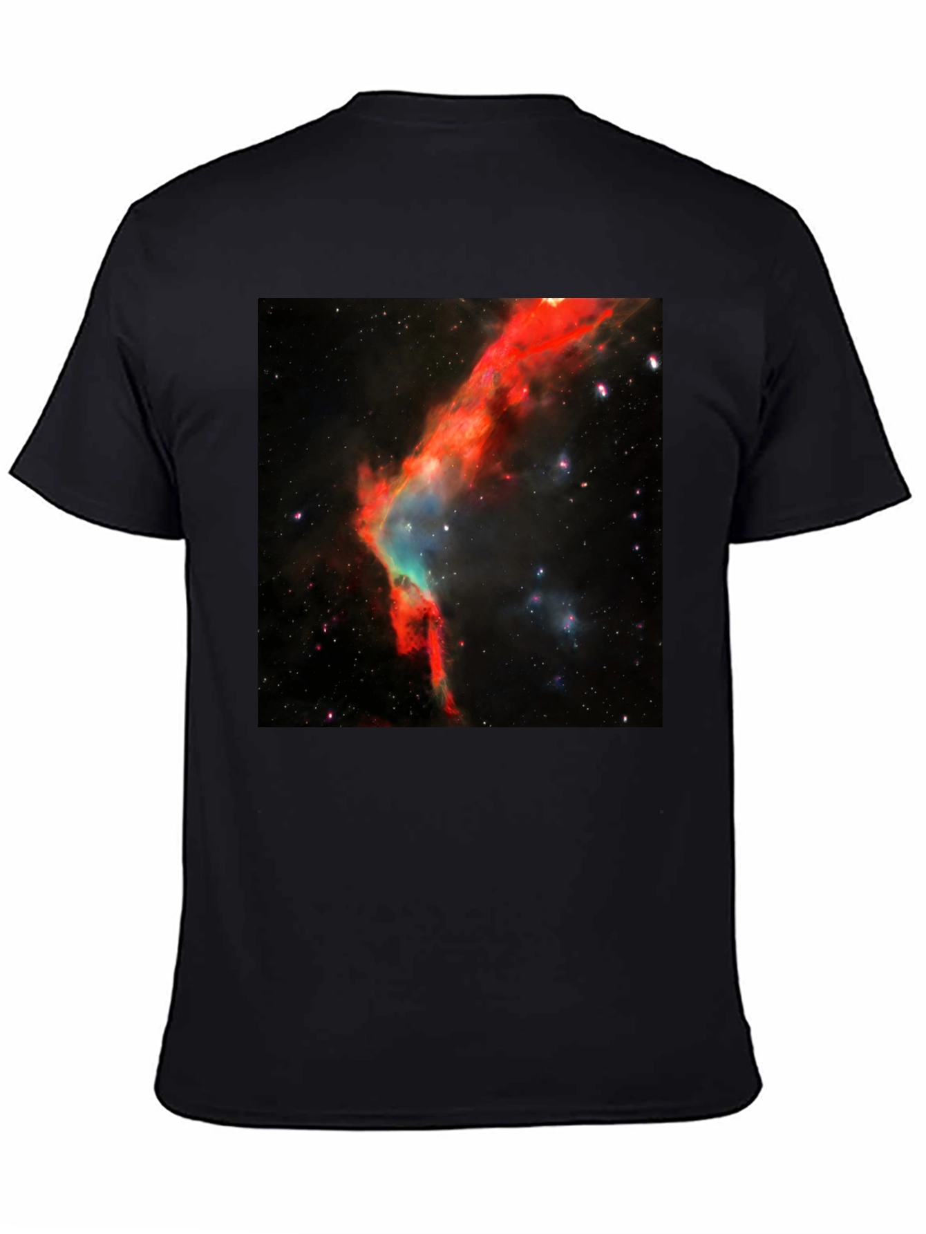 Nebula Print Black T-Shirt