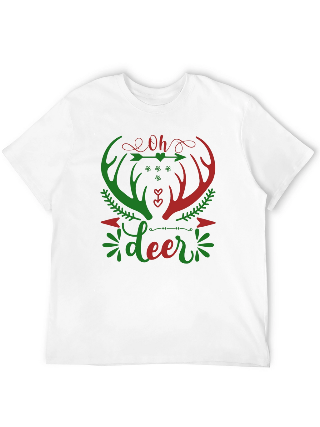 Oh Deer Christmas Graphic T-Shirt