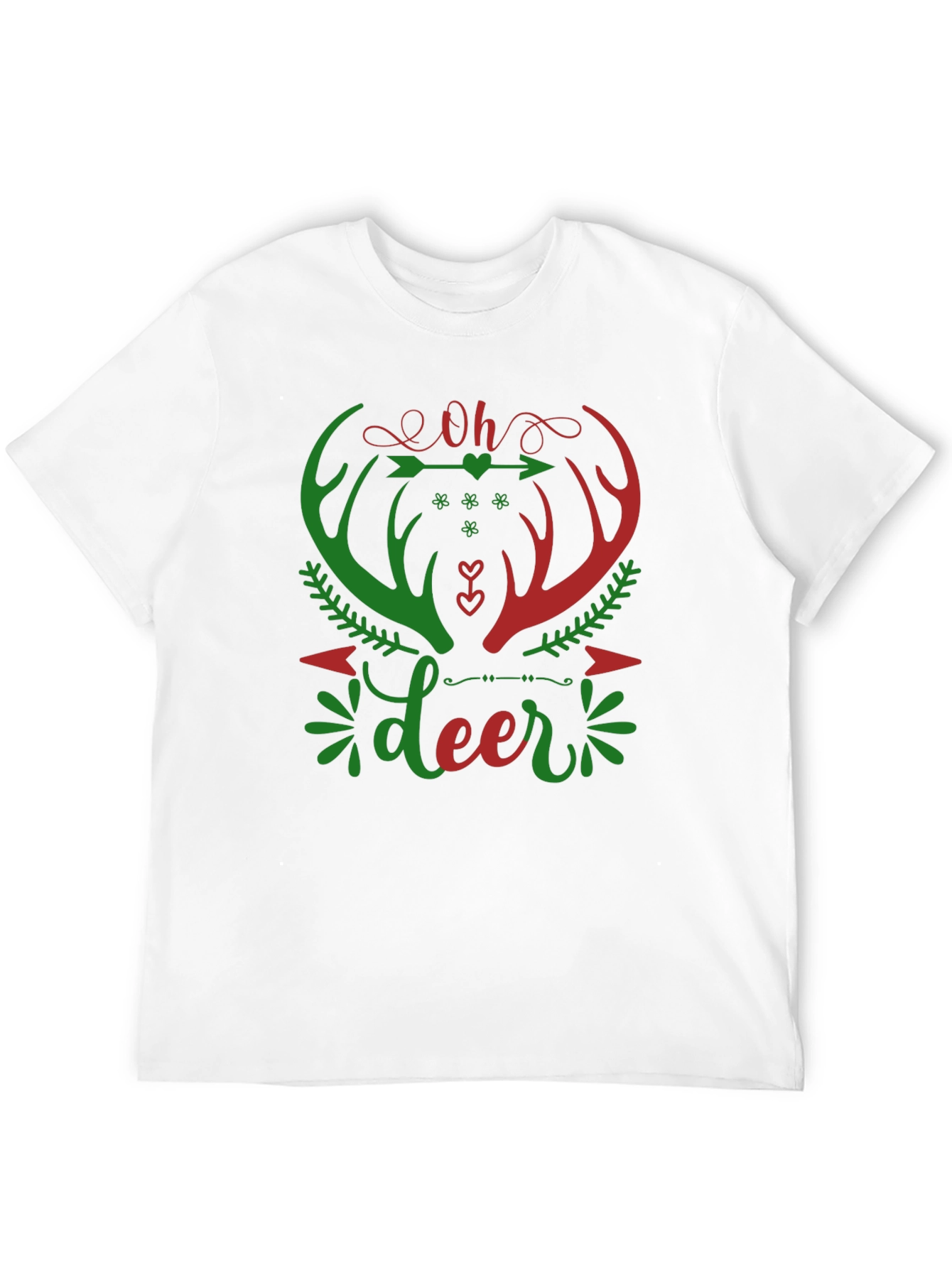 Oh Deer Christmas Graphic T-Shirt