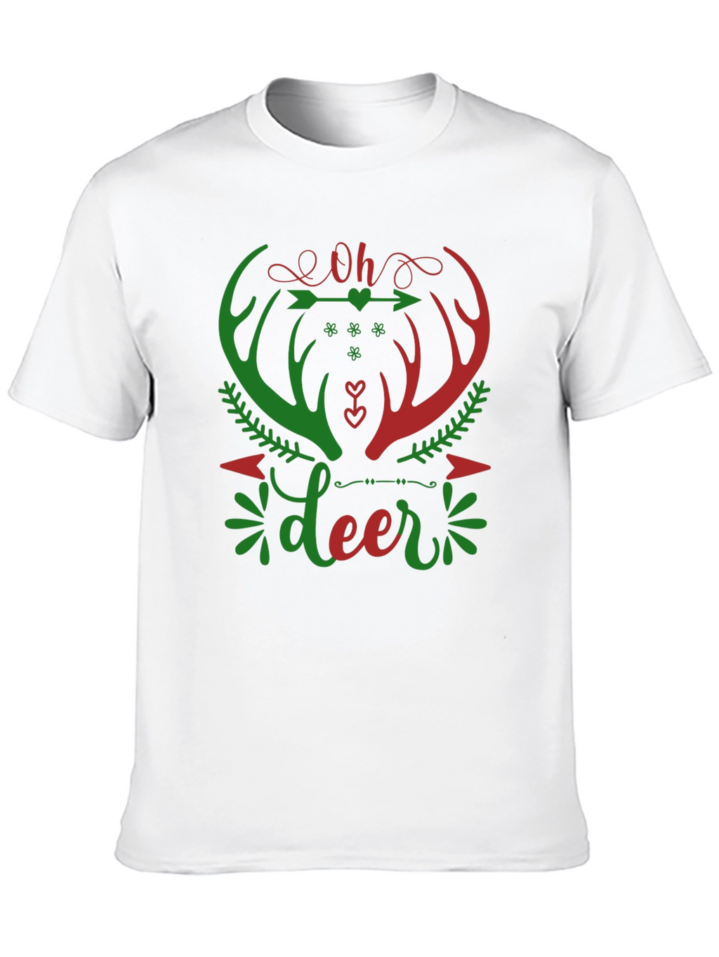 Oh Deer Christmas Graphic T-Shirt