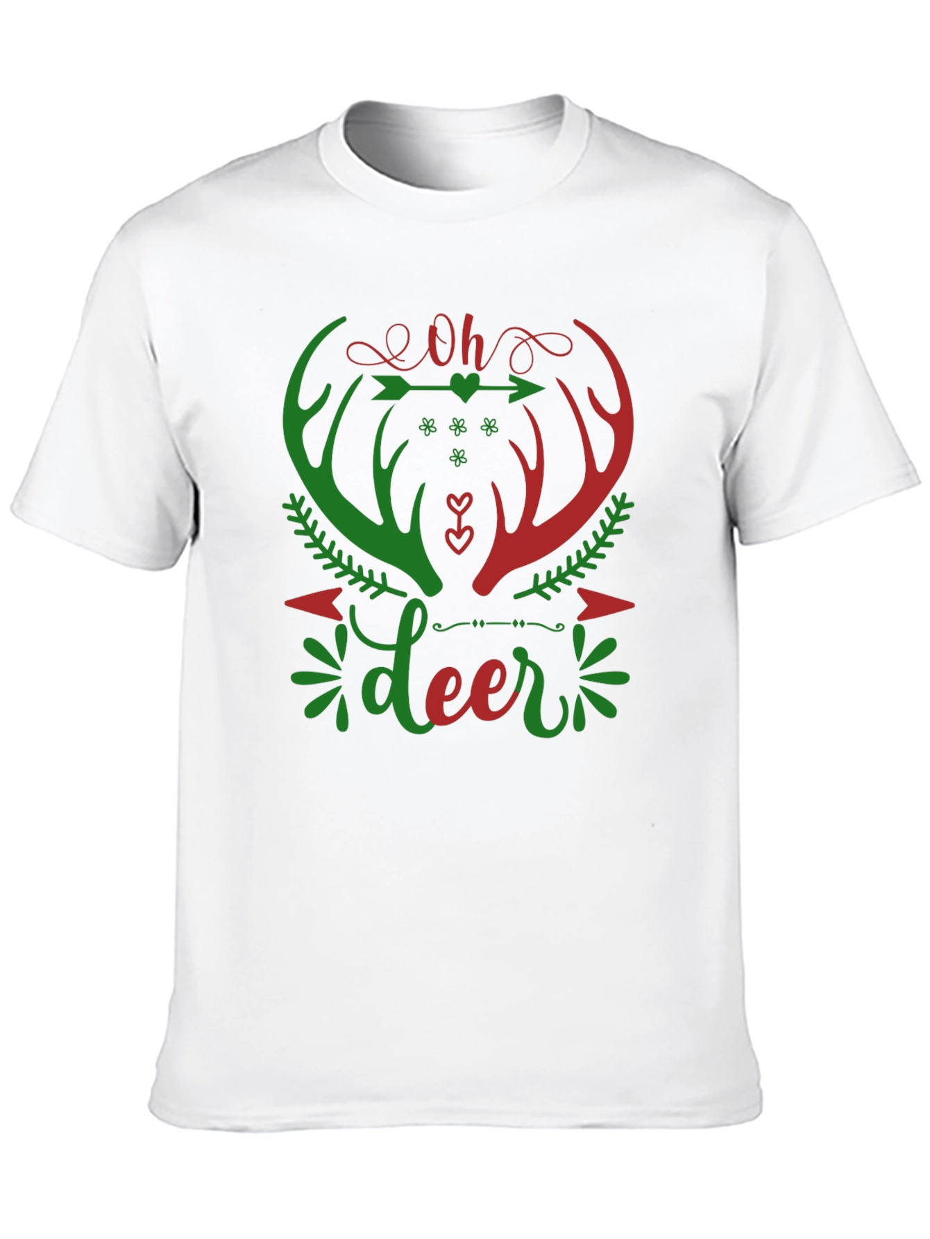 Oh Deer Christmas Graphic T-Shirt