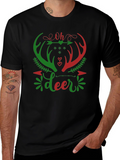 Oh Deer Christmas Graphic T-Shirt