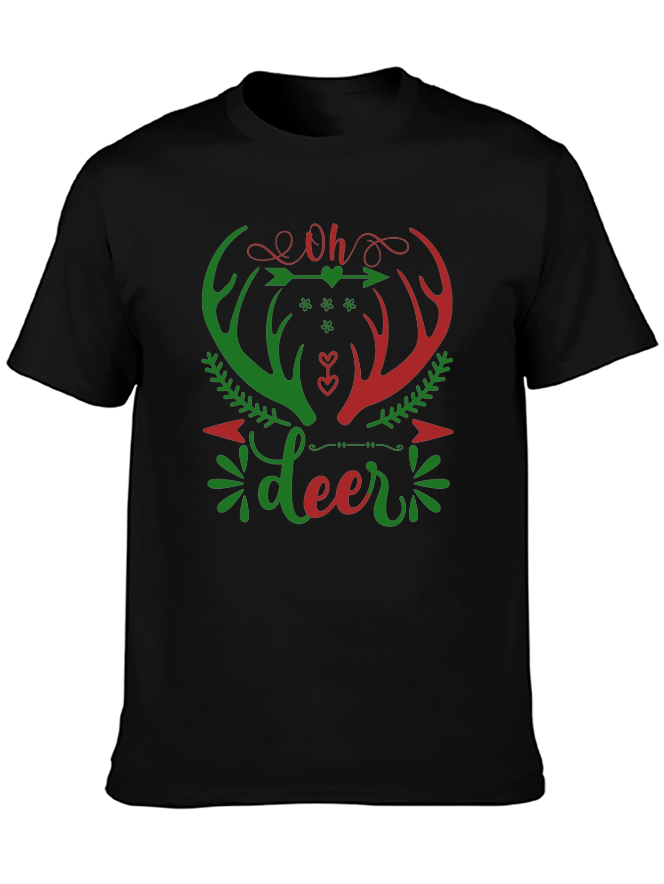 Oh Deer Christmas Graphic T-Shirt