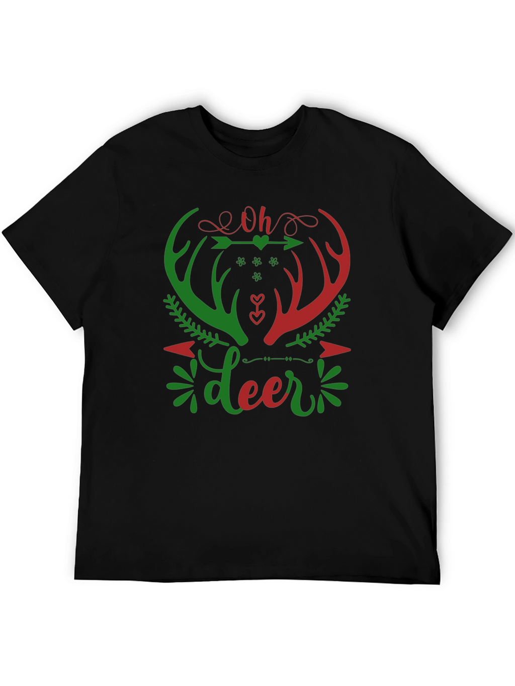 Oh Deer Christmas Graphic T-Shirt