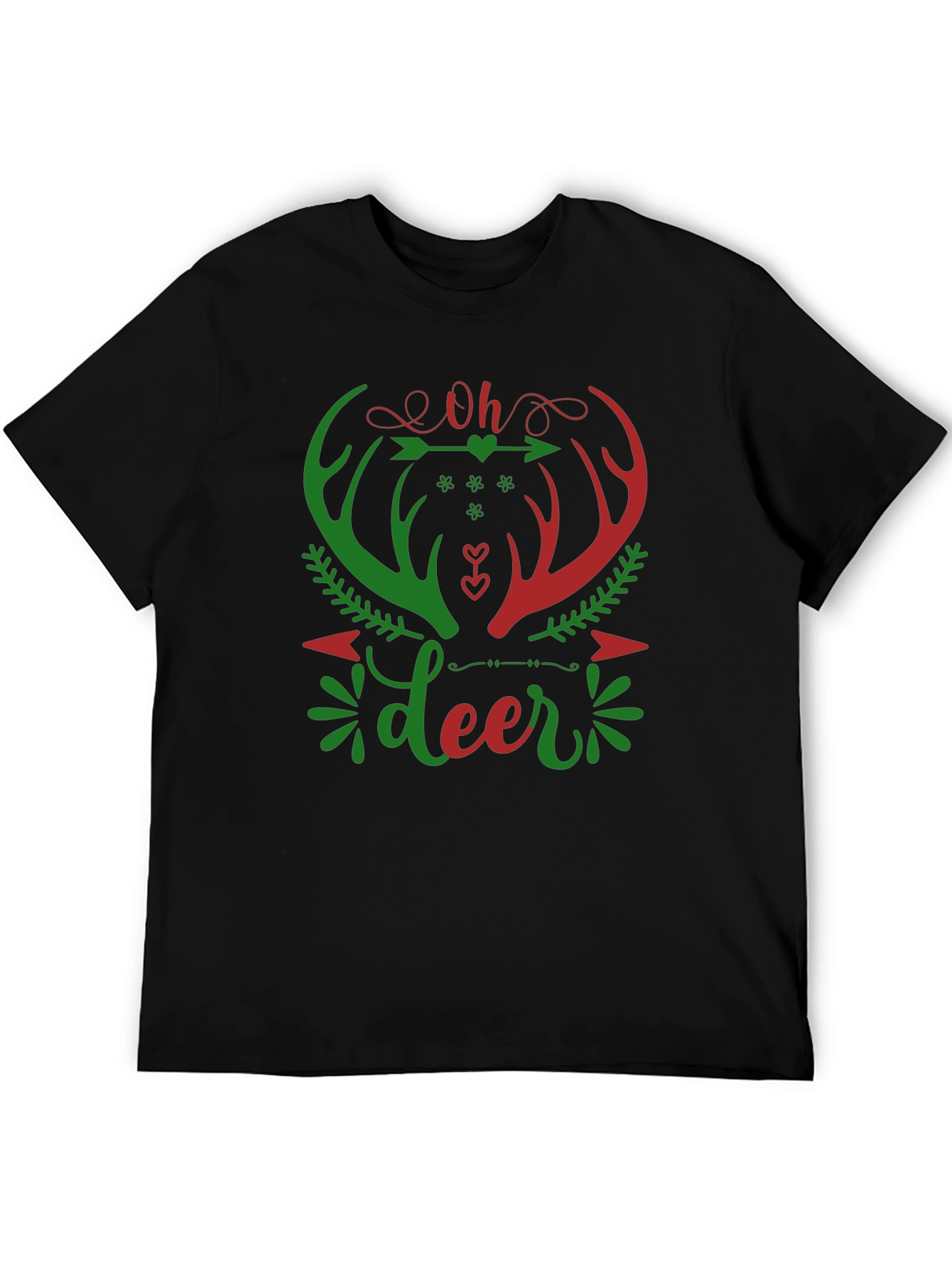 Oh Deer Christmas Graphic T-Shirt