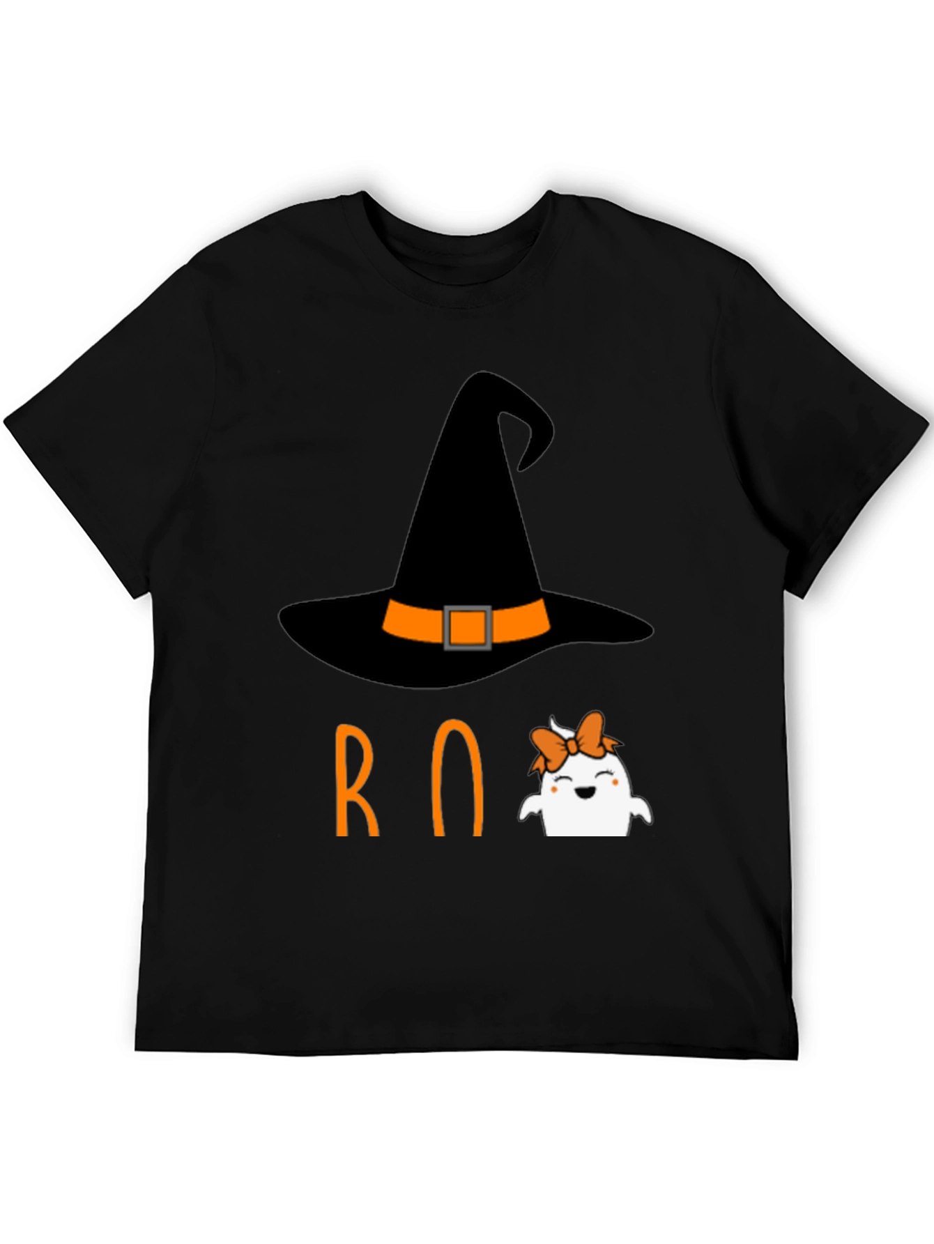 Halloween Boo T-Shirt Witch Ghost Orange