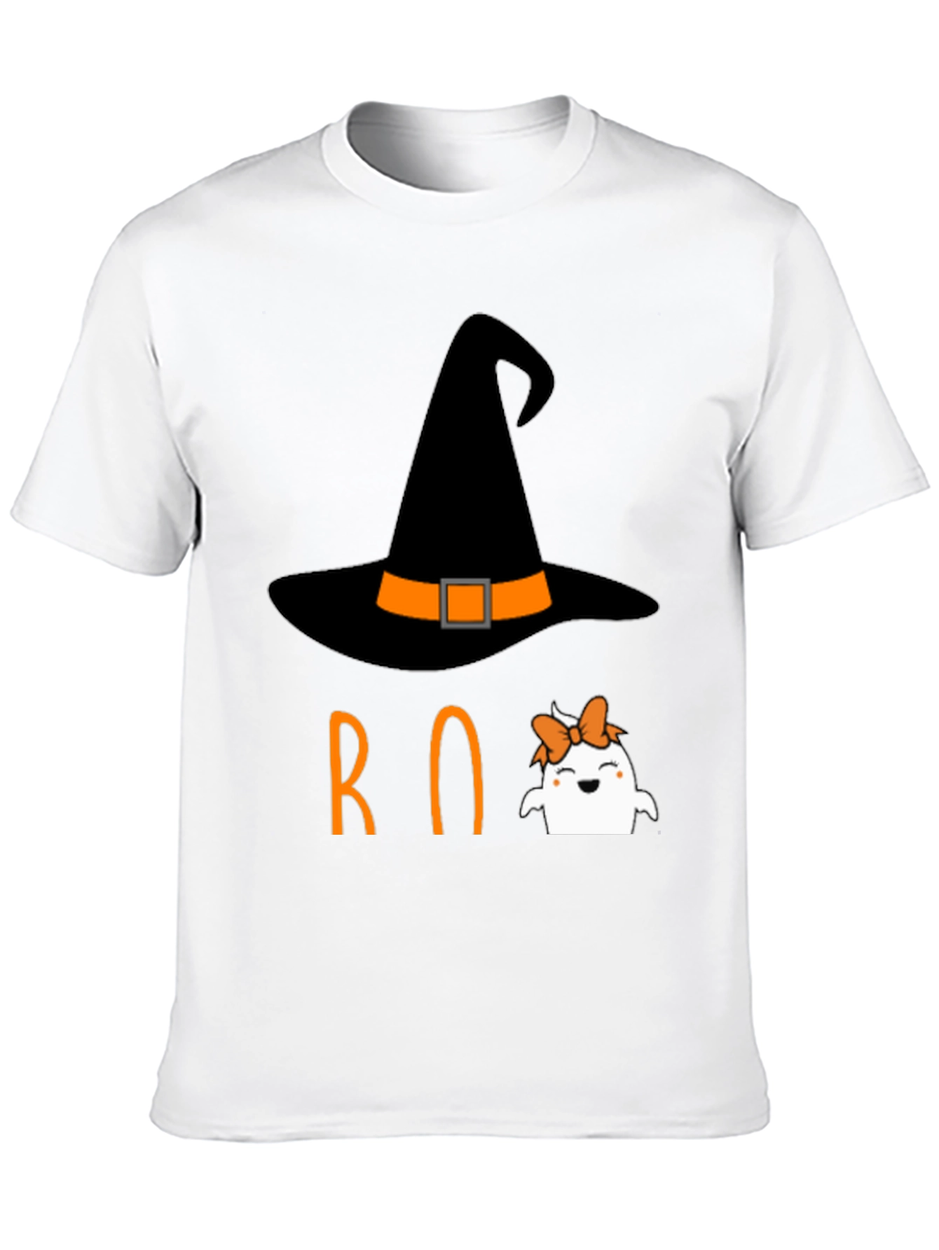 Halloween Boo T-Shirt Witch Ghost Orange