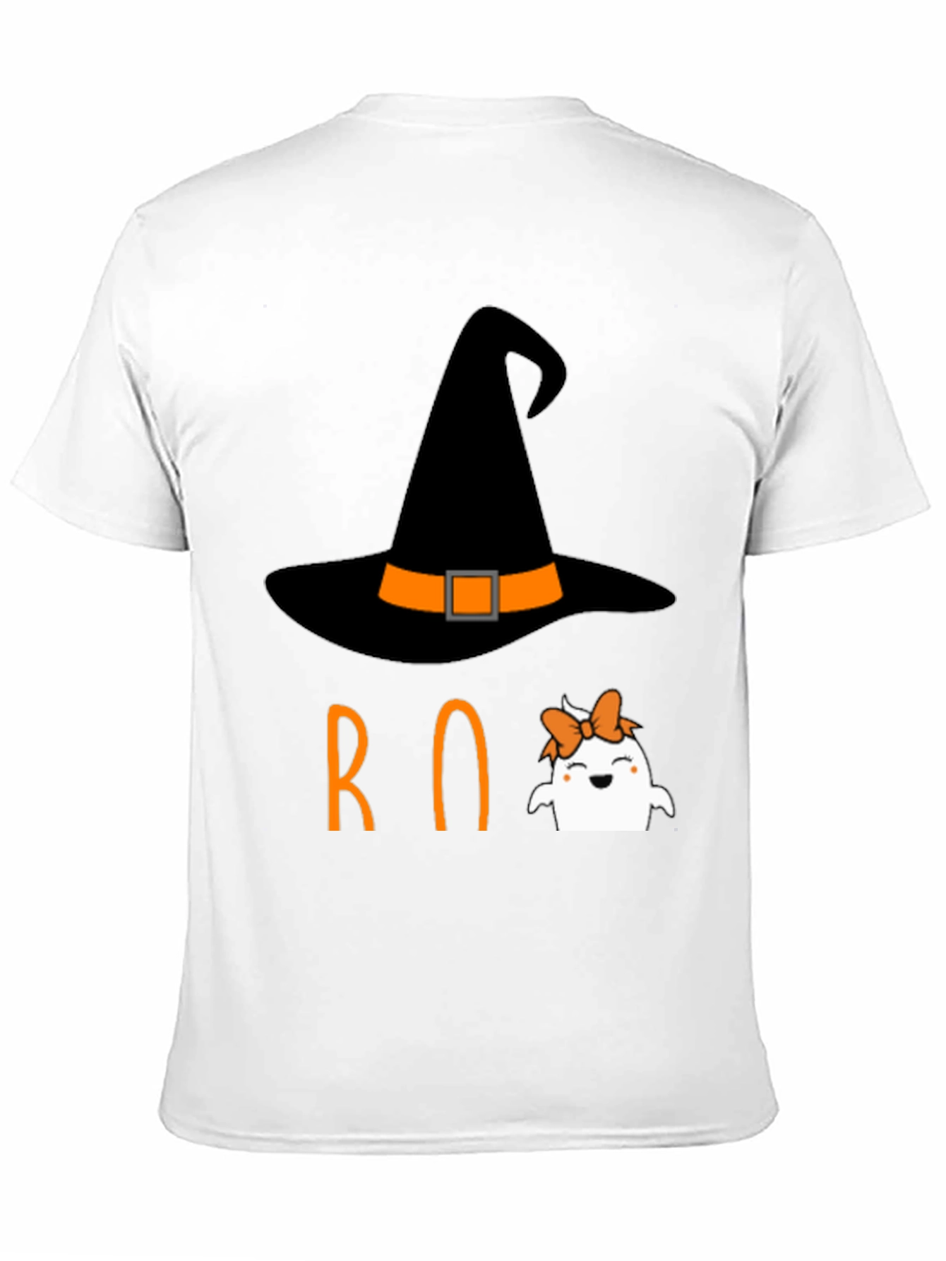 Halloween Boo T-Shirt Witch Ghost Orange
