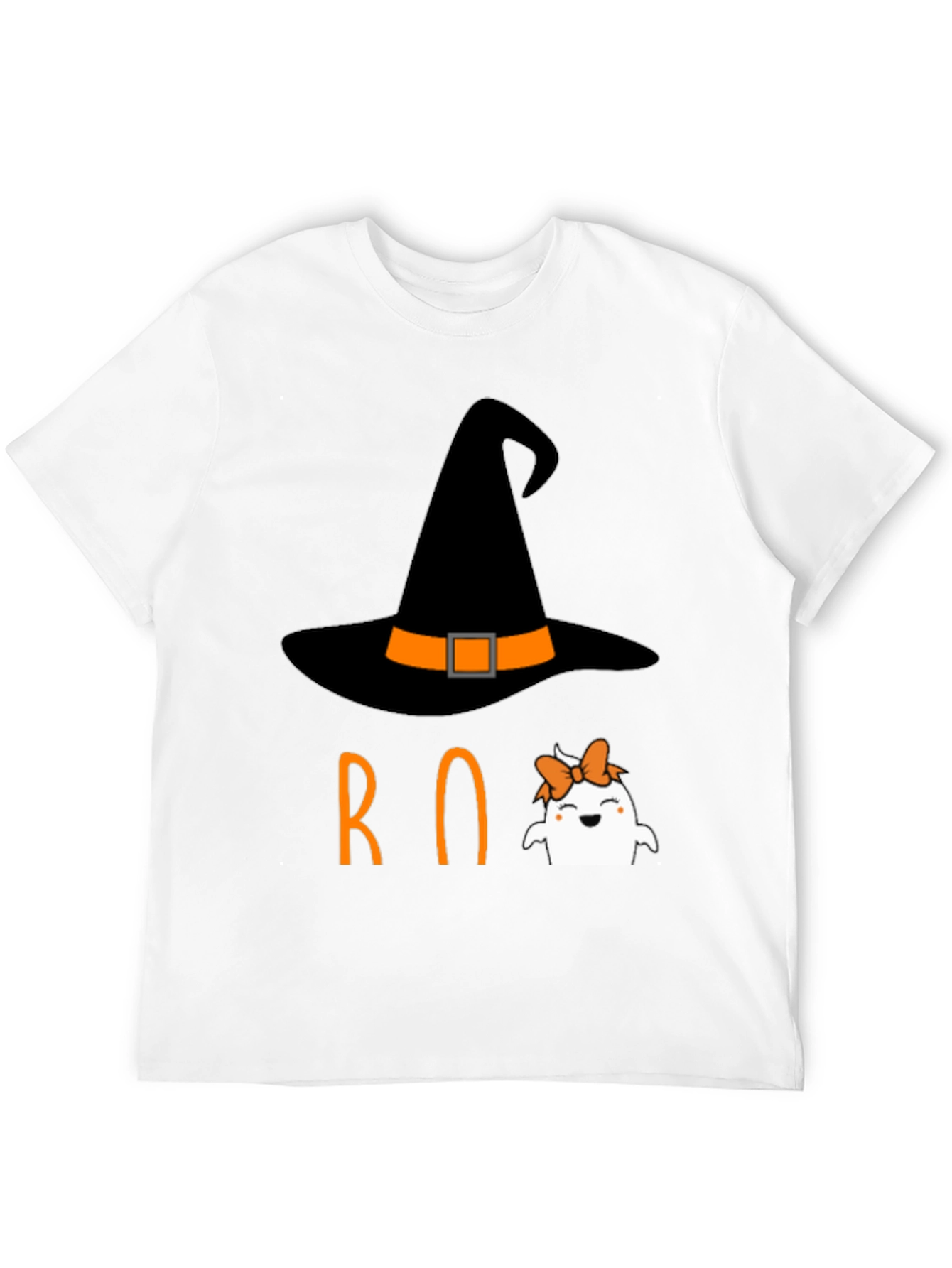 Halloween Boo T-Shirt Witch Ghost Orange