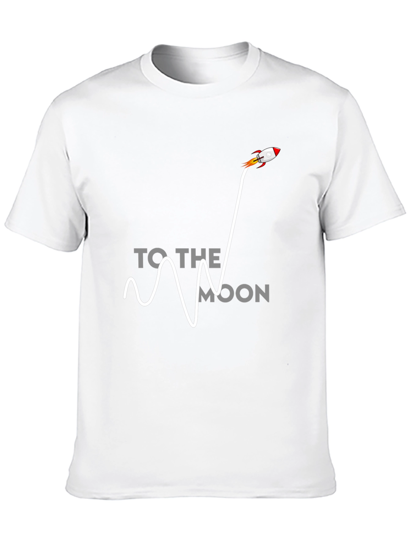 To The Moon Rocket Graphic Tee